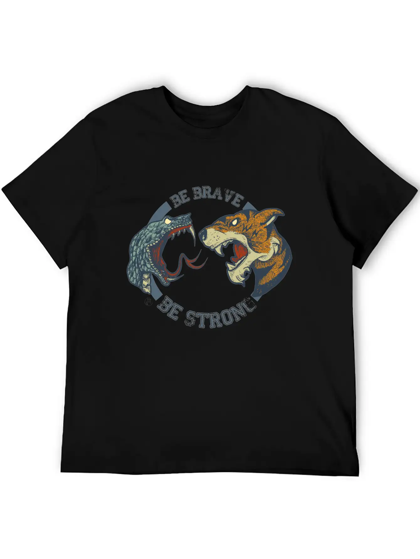 TIGER SNAKE Unisex Short Sleeve Soft Cotton T-Shirt – Casual Everyday Wear