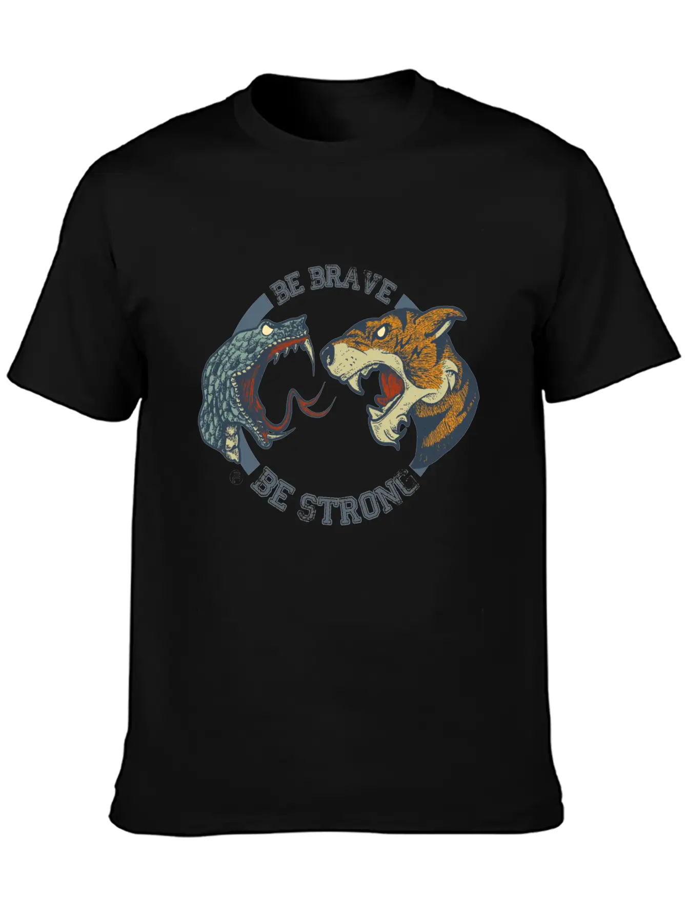 TIGER SNAKE Unisex Short Sleeve Soft Cotton T-Shirt – Casual Everyday Wear