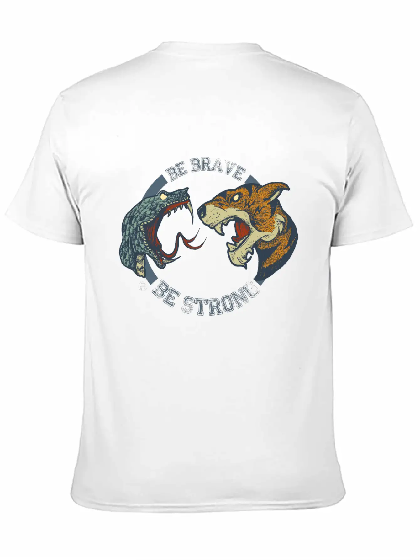 TIGER SNAKE Unisex Short Sleeve Soft Cotton T-Shirt – Casual Everyday Wear