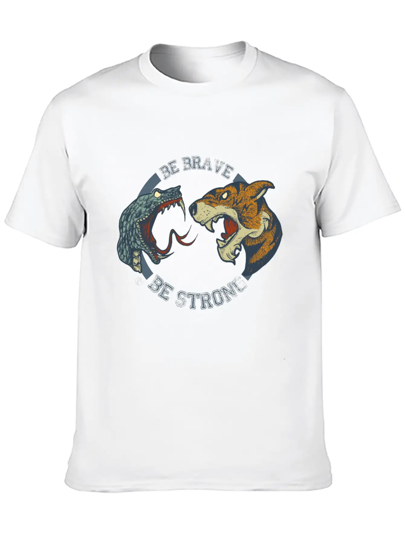 TIGER SNAKE Unisex Short Sleeve Soft Cotton T-Shirt – Casual Everyday Wear