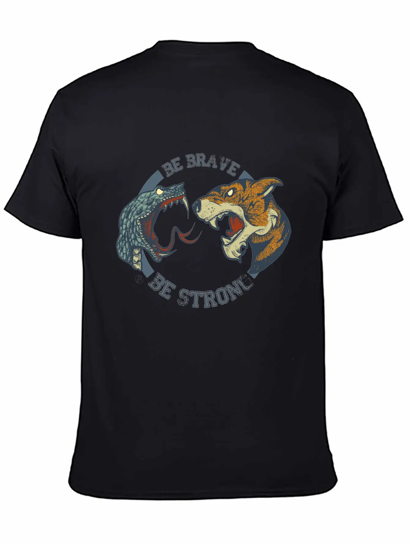 TIGER SNAKE Unisex Short Sleeve Soft Cotton T-Shirt – Casual Everyday Wear