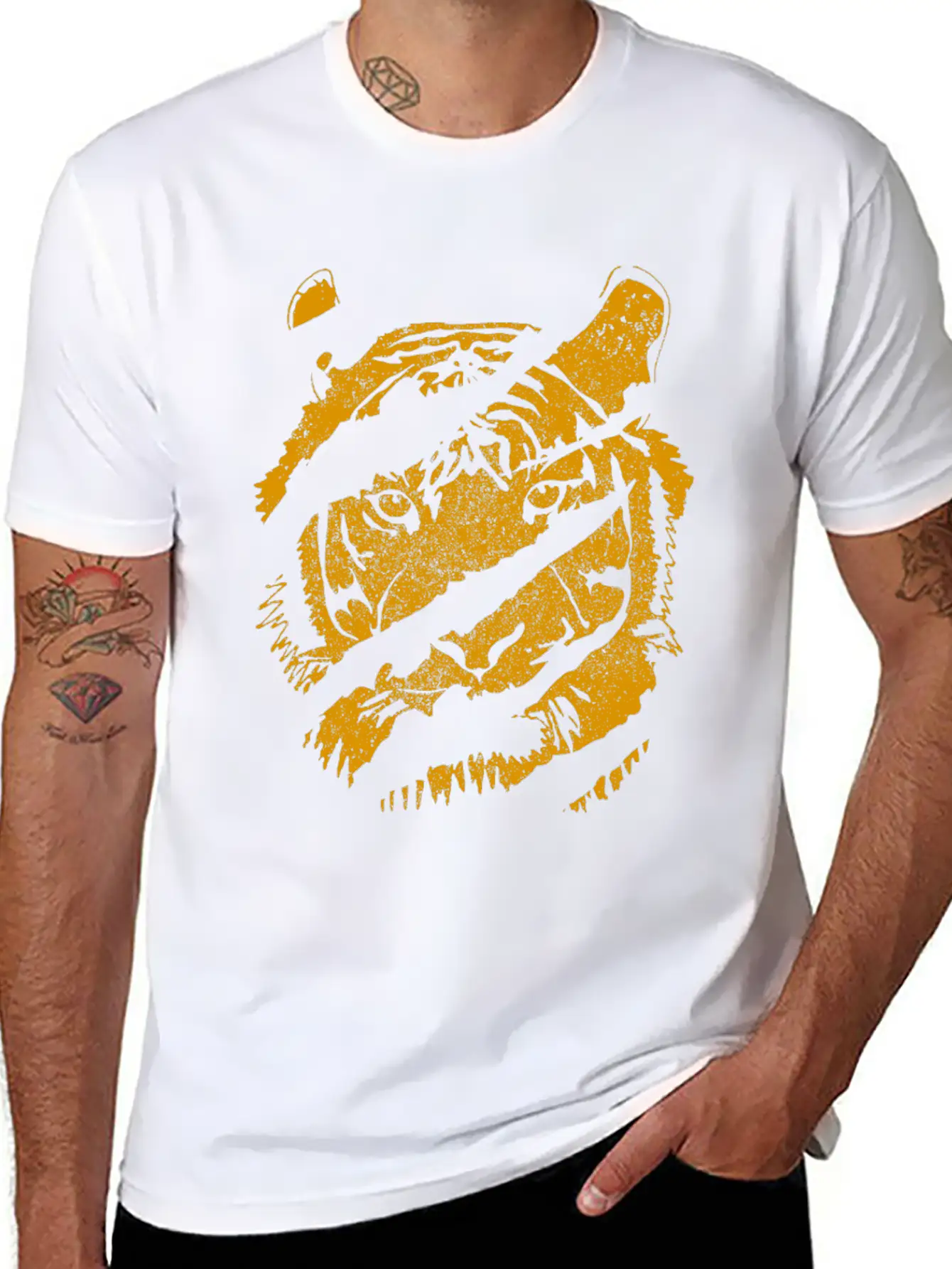 Tiger Unisex Casual T-Shirt – Clean Design For Daily Comfort