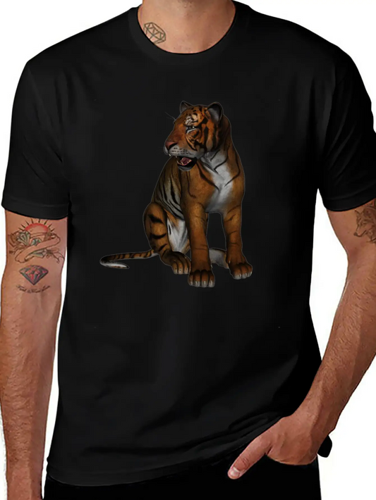 Tiger Unisex Short Sleeve Soft Cotton T-Shirt – Casual Everyday Wear