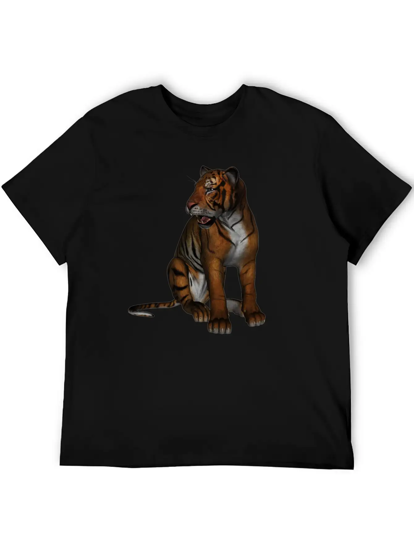 Tiger Unisex Short Sleeve Soft Cotton T-Shirt – Casual Everyday Wear