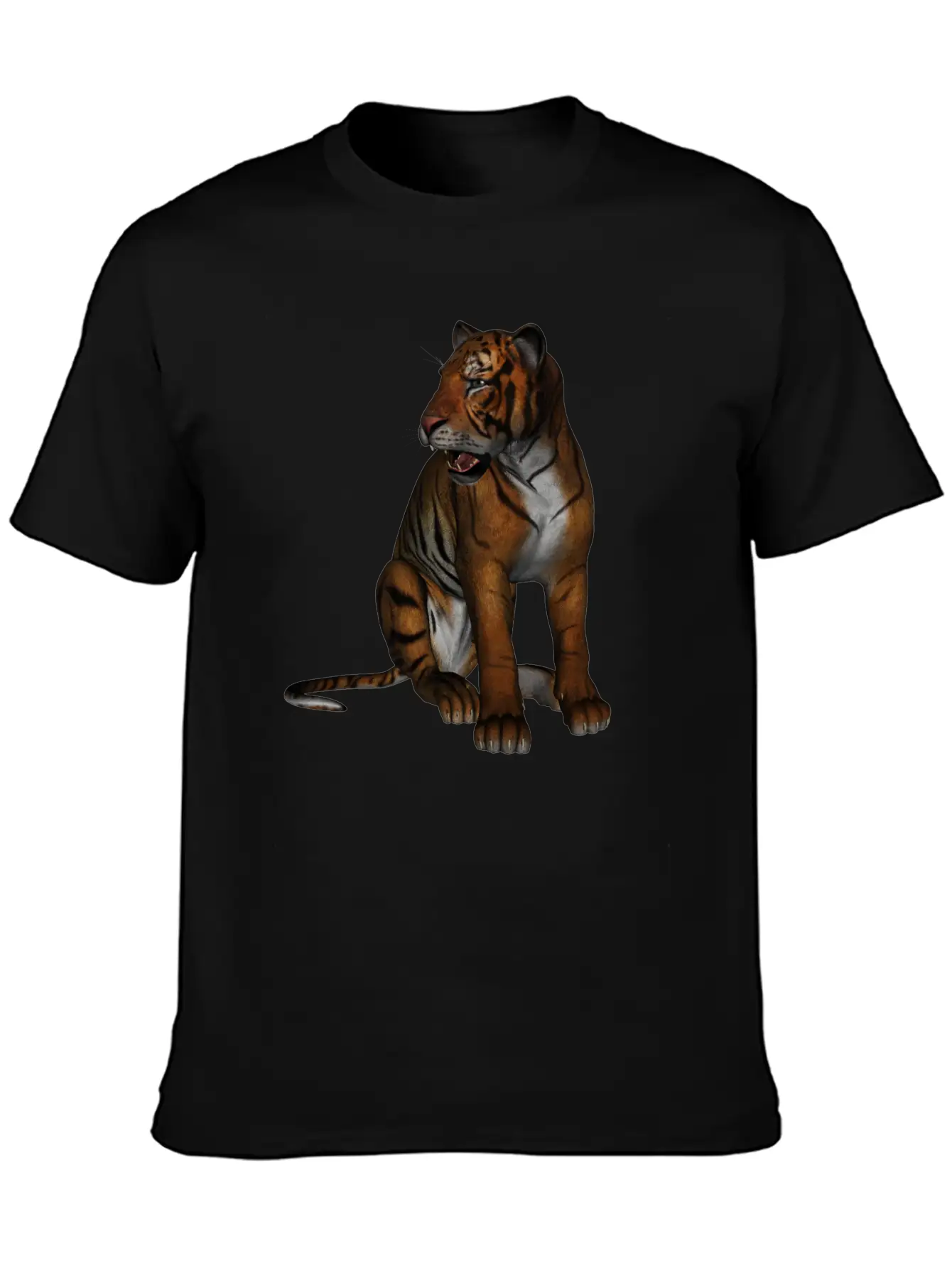 Tiger Unisex Short Sleeve Soft Cotton T-Shirt – Casual Everyday Wear