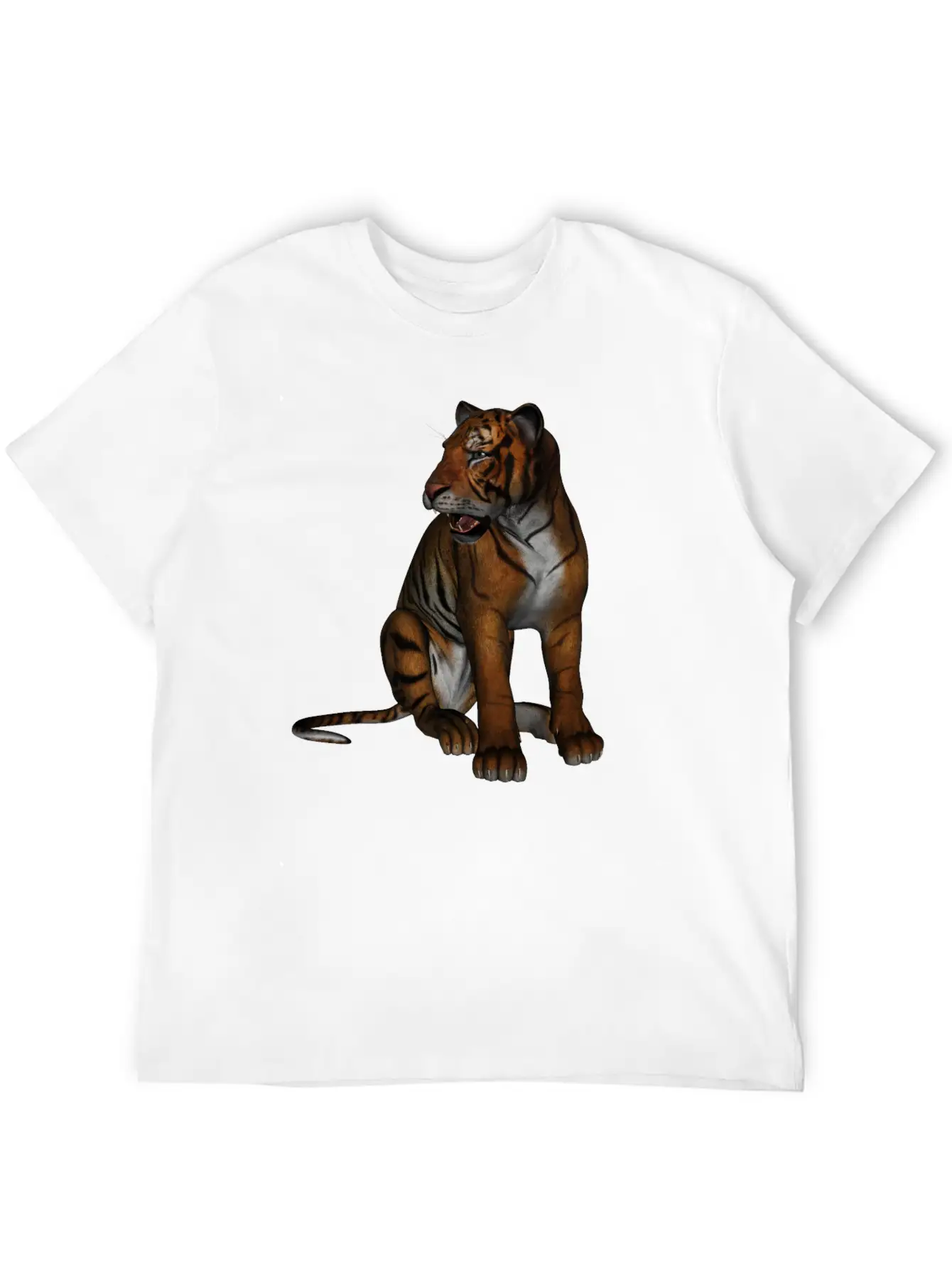 Tiger Unisex Short Sleeve Soft Cotton T-Shirt – Casual Everyday Wear