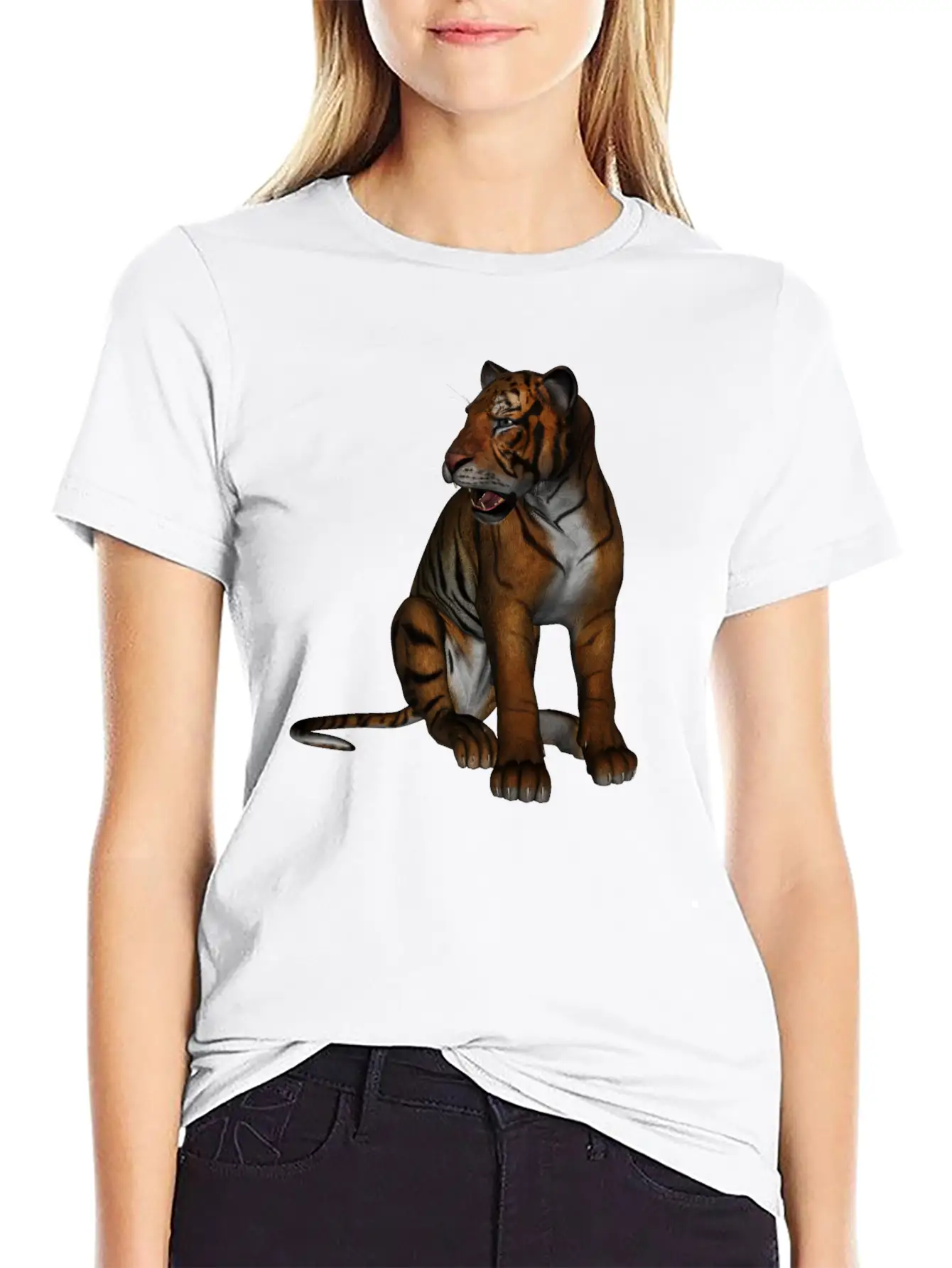 Tiger Unisex Short Sleeve Soft Cotton T-Shirt – Casual Everyday Wear