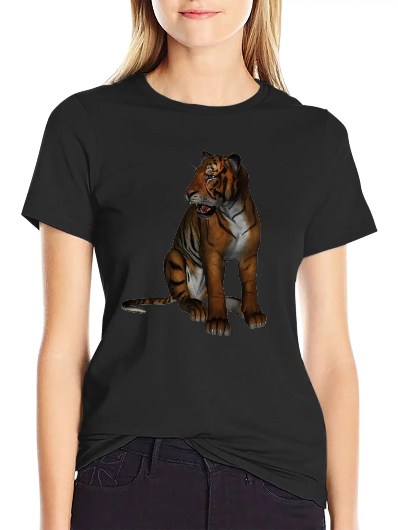 Tiger Unisex Short Sleeve Soft Cotton T-Shirt – Casual Everyday Wear