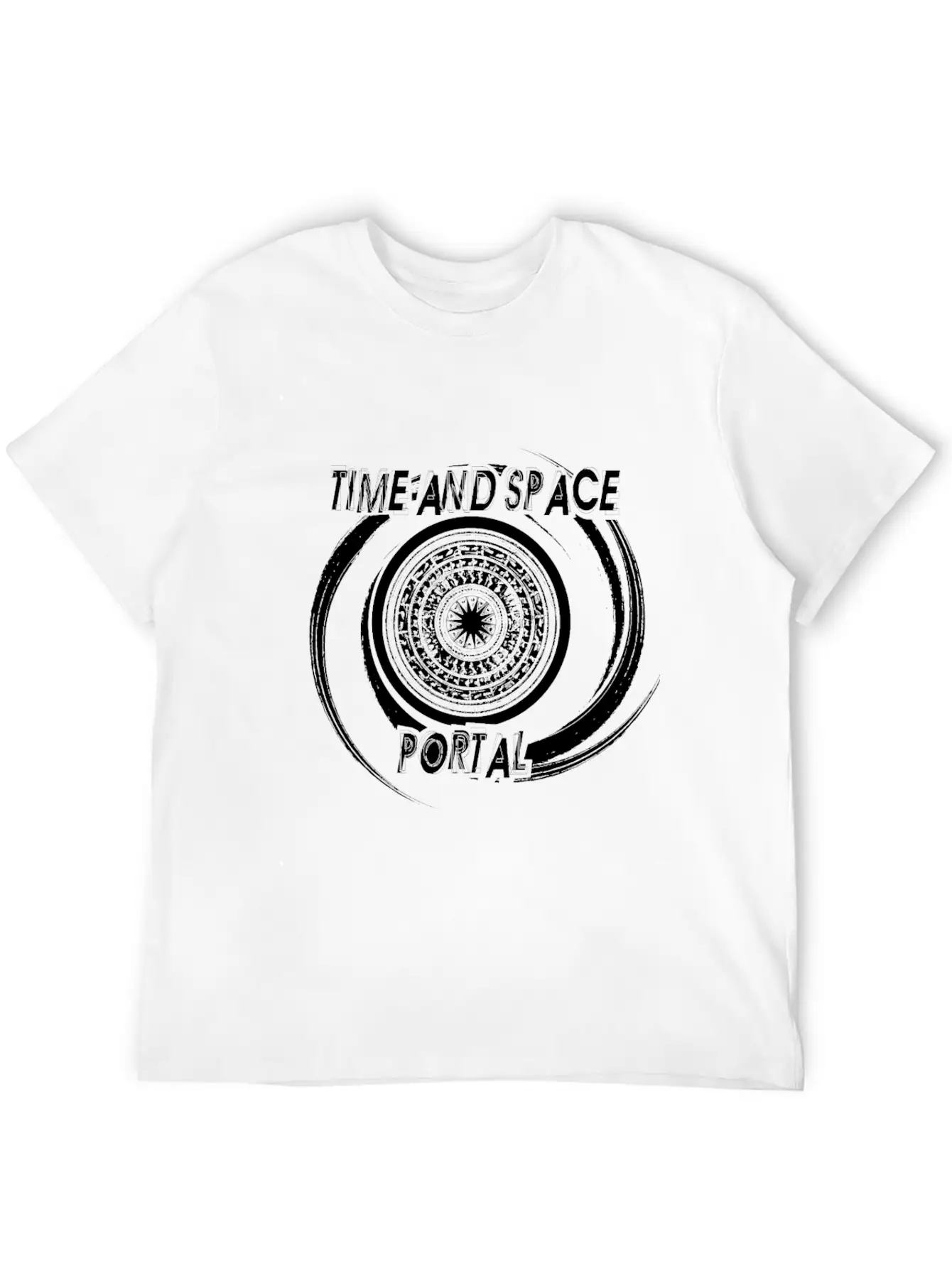 Time And Space Portal Unisex Short Sleeve Soft Cotton T-Shirt – Casual Everyday Wear