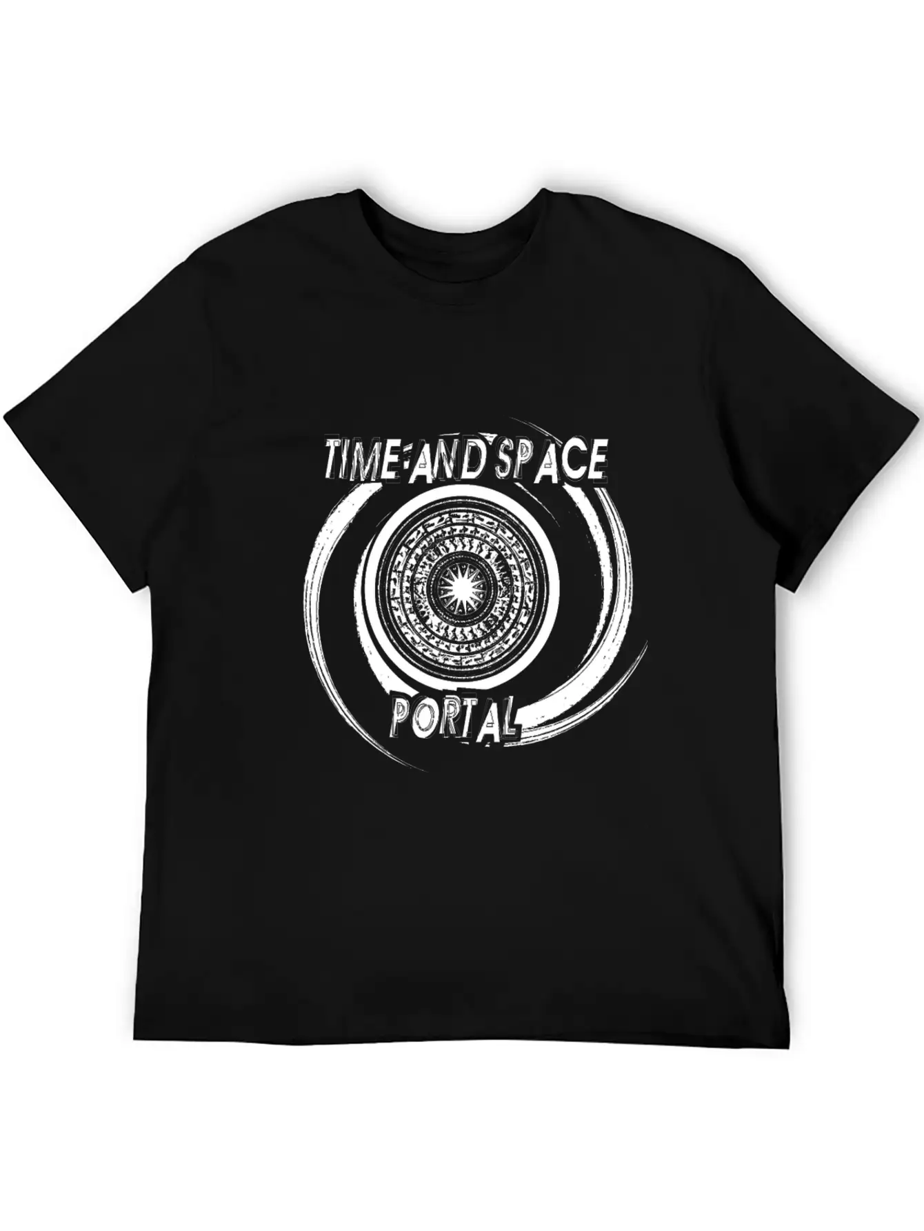 Time And Space Portal Unisex Short Sleeve Soft Cotton T-Shirt – Casual Everyday Wear