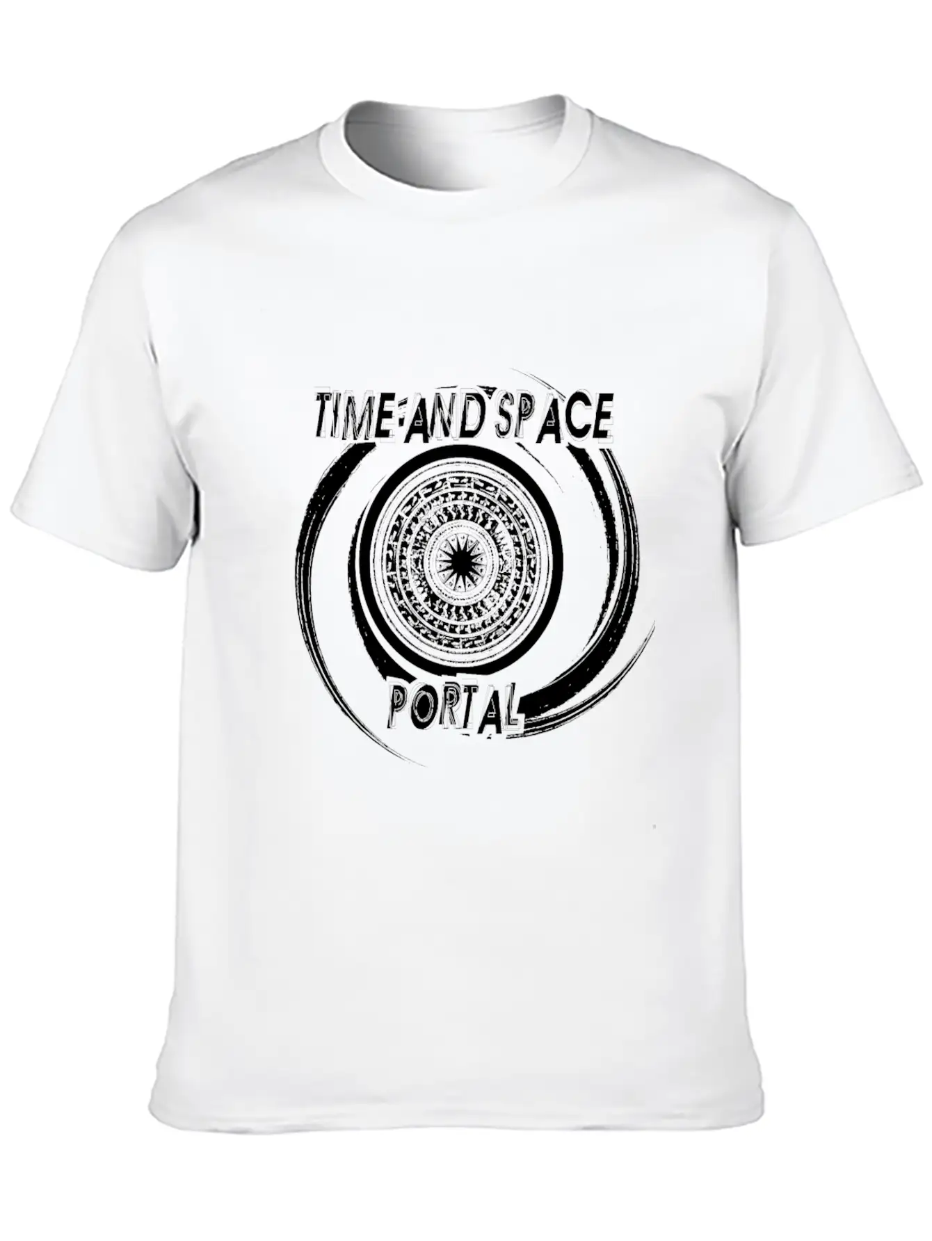 Time And Space Portal Unisex Short Sleeve Soft Cotton T-Shirt – Casual Everyday Wear