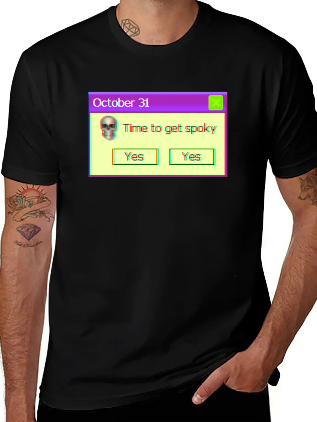 Time To Get Spooky Aesthetic Vaporwave Halloween Unisex Casual T-Shirt – Clean Design For Daily Comfort