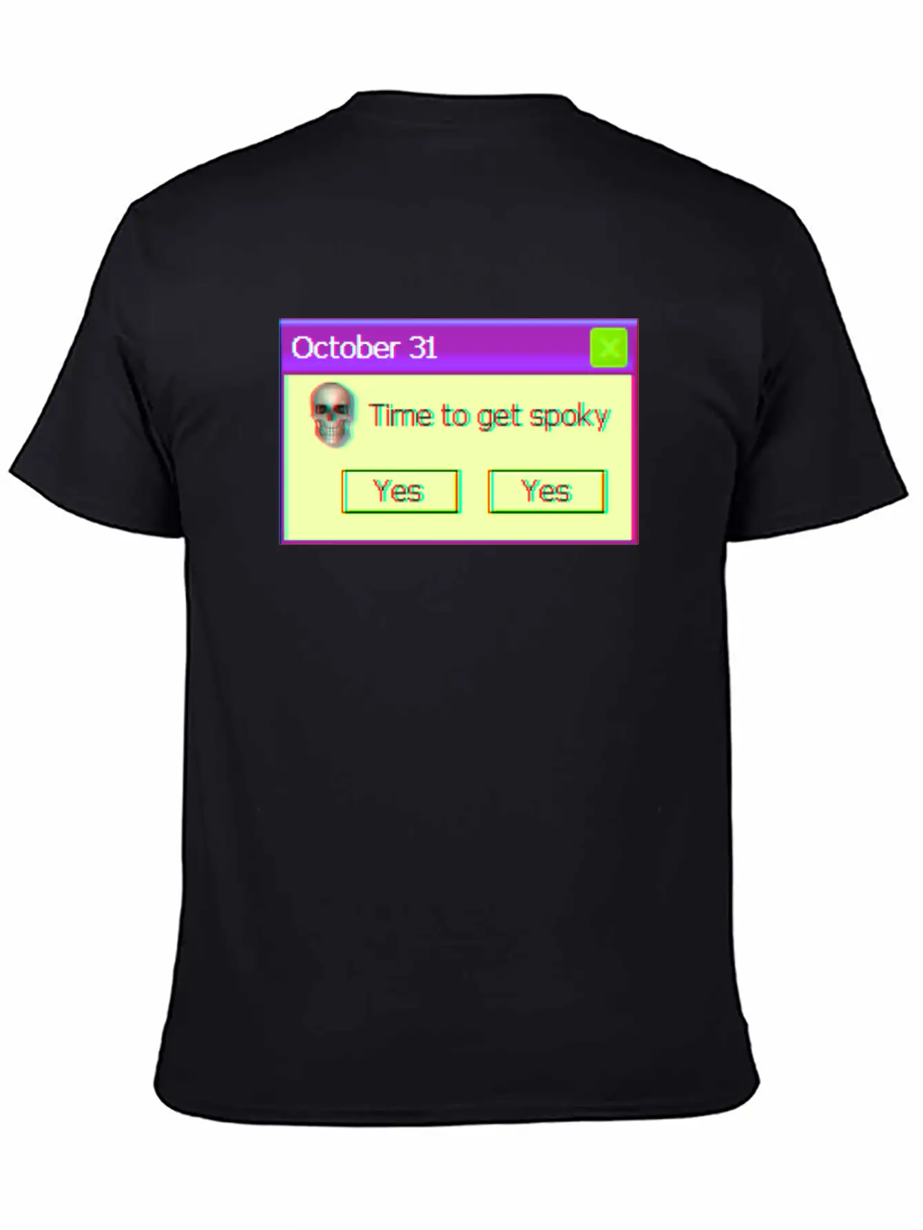 Time To Get Spooky Aesthetic Vaporwave Halloween Unisex Casual T-Shirt – Clean Design For Daily Comfort