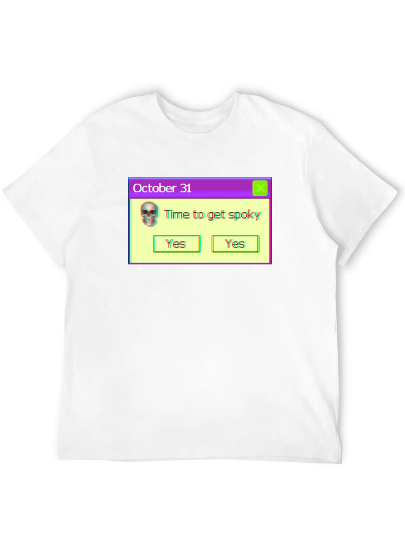 Time To Get Spooky Aesthetic Vaporwave Halloween Unisex Casual T-Shirt – Clean Design For Daily Comfort