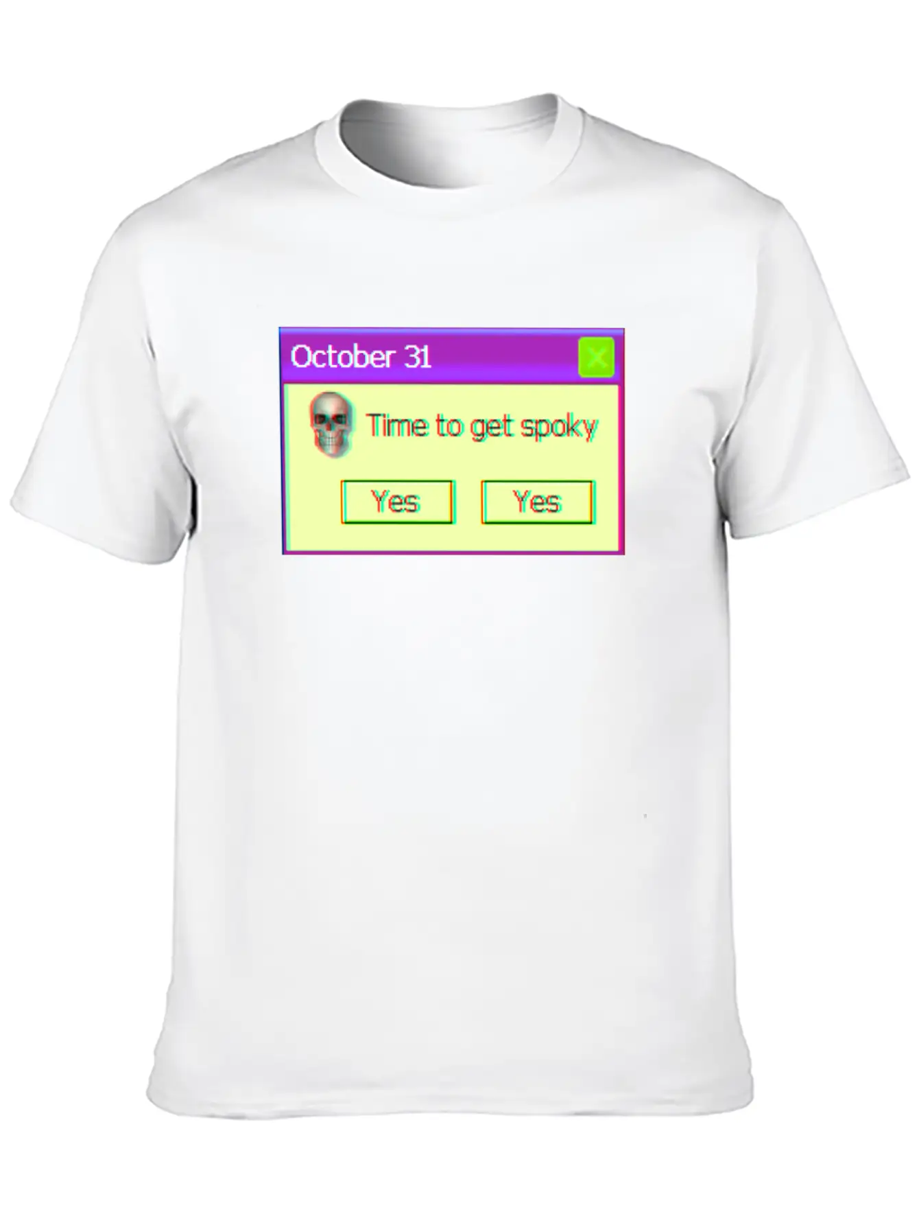 Time To Get Spooky Aesthetic Vaporwave Halloween Unisex Casual T-Shirt – Clean Design For Daily Comfort