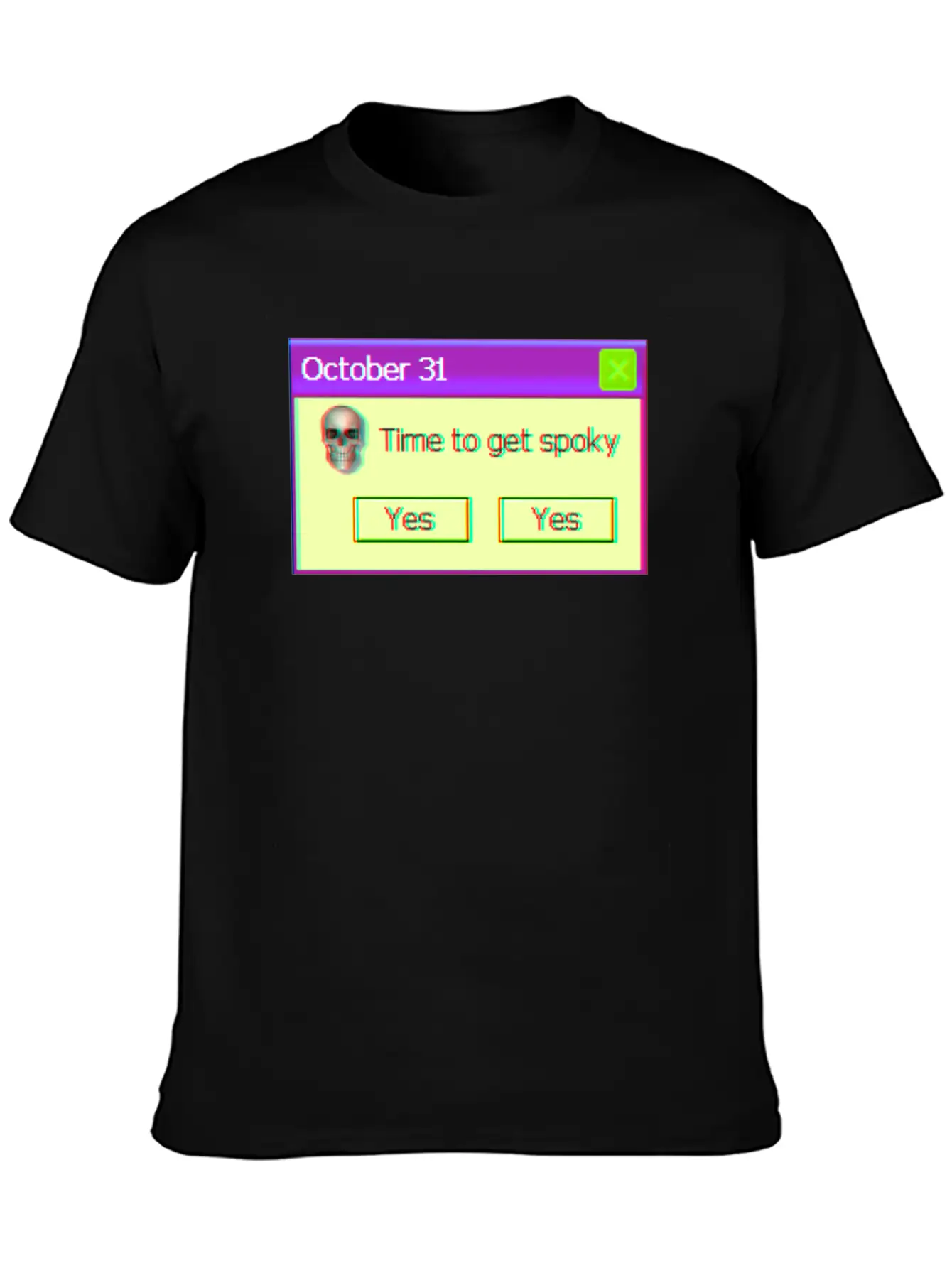 Time To Get Spooky Aesthetic Vaporwave Halloween Unisex Casual T-Shirt – Clean Design For Daily Comfort