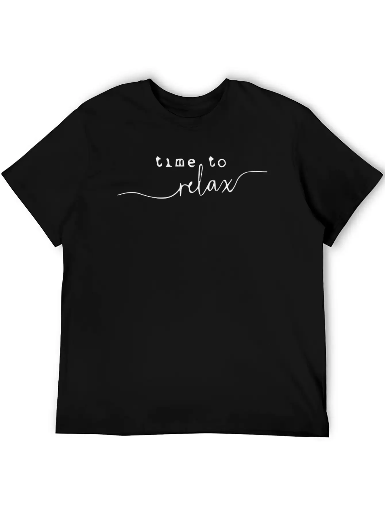 Time To Relax Unisex Short Sleeve Soft Cotton T-Shirt – Casual Everyday Wear