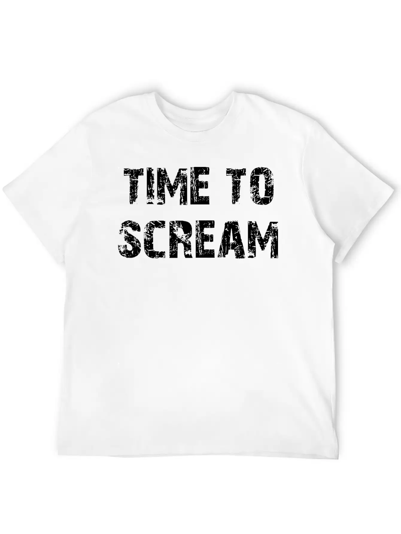 Time To Scream Comfortable Minimalist Graphic Tee – Summer Style Essential