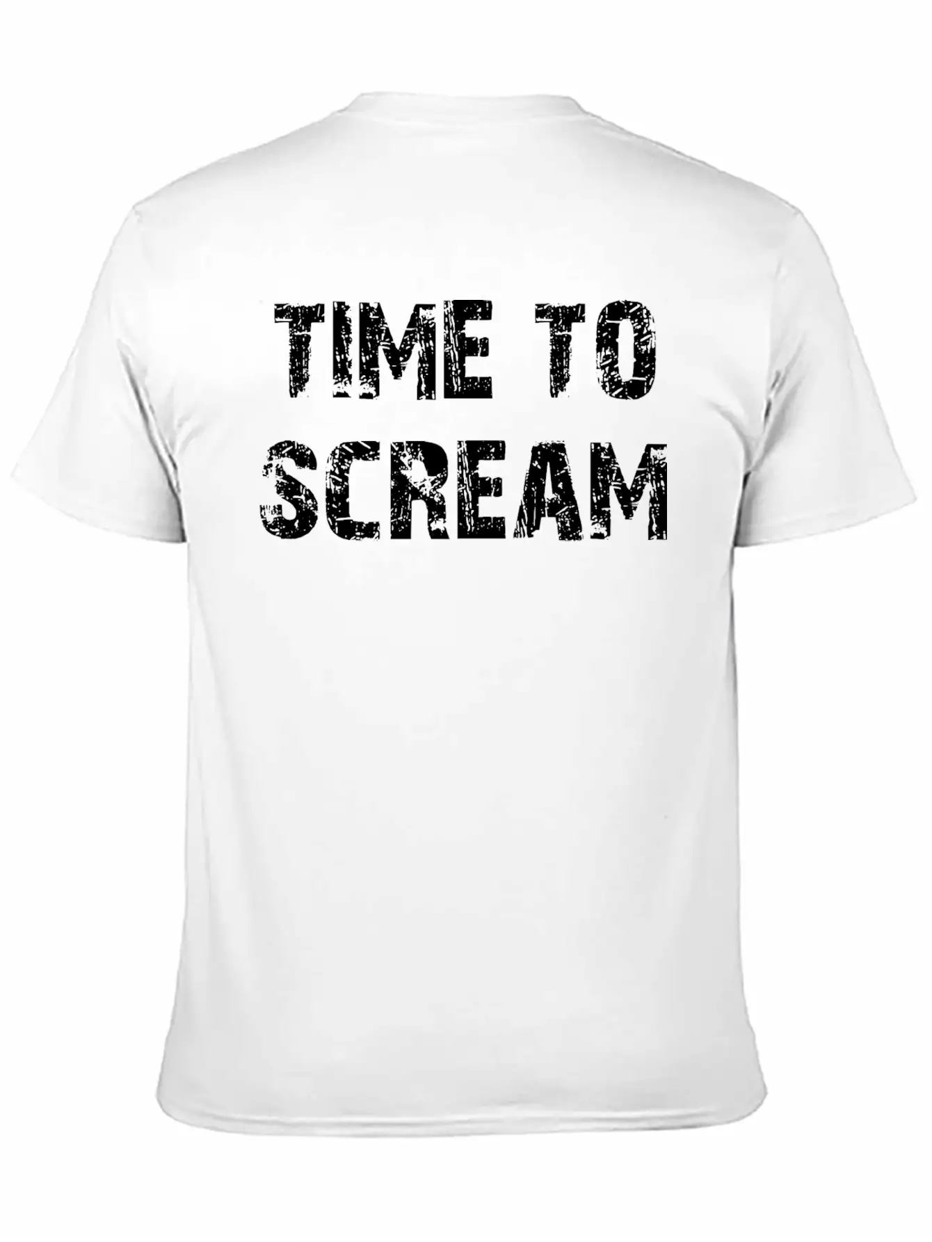 Time To Scream Comfortable Minimalist Graphic Tee – Summer Style Essential