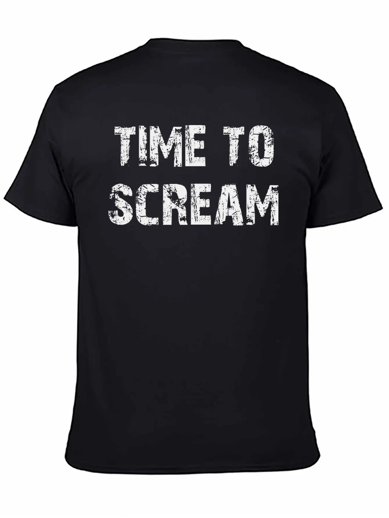 Time To Scream Comfortable Minimalist Graphic Tee – Summer Style Essential