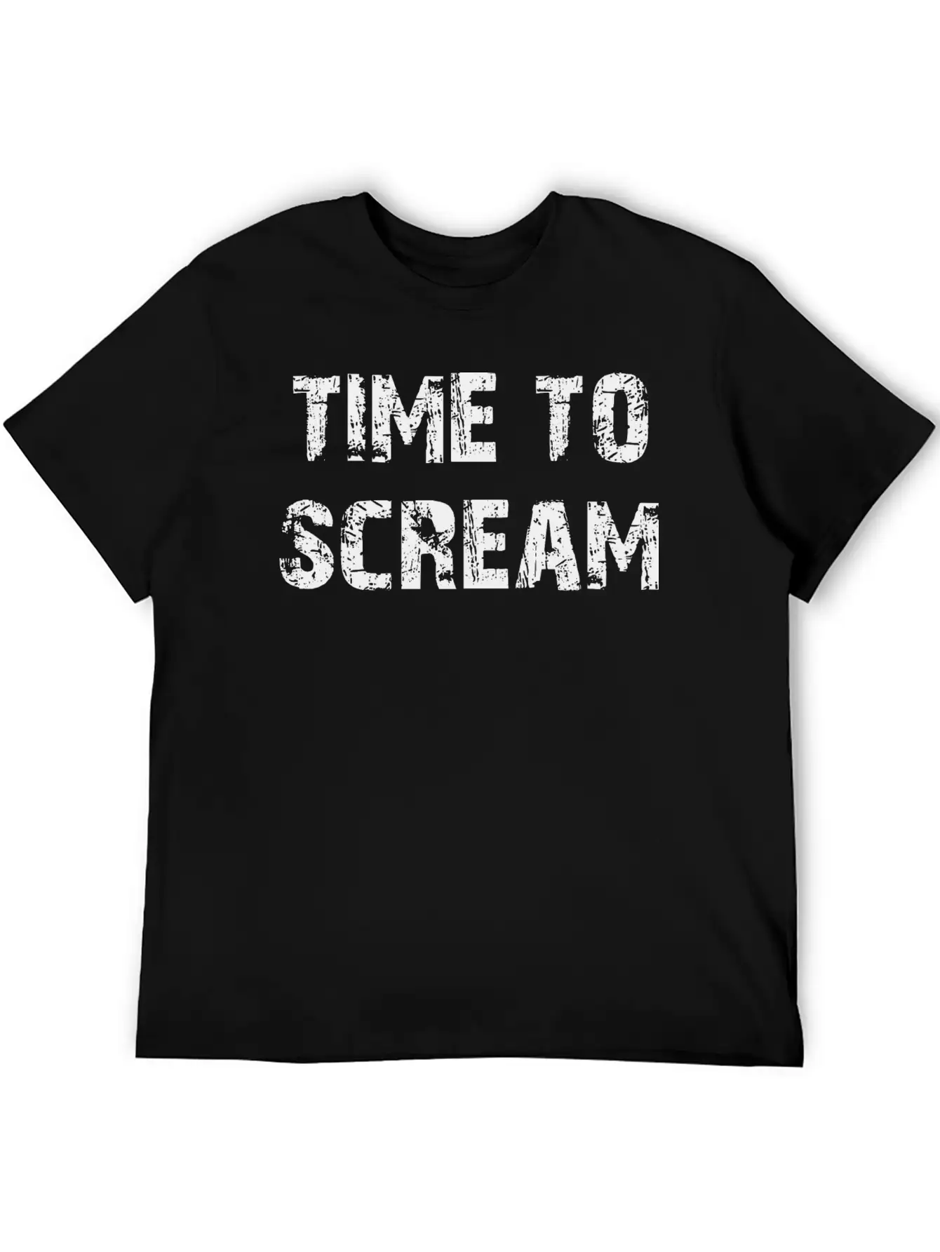 Time To Scream Comfortable Minimalist Graphic Tee – Summer Style Essential