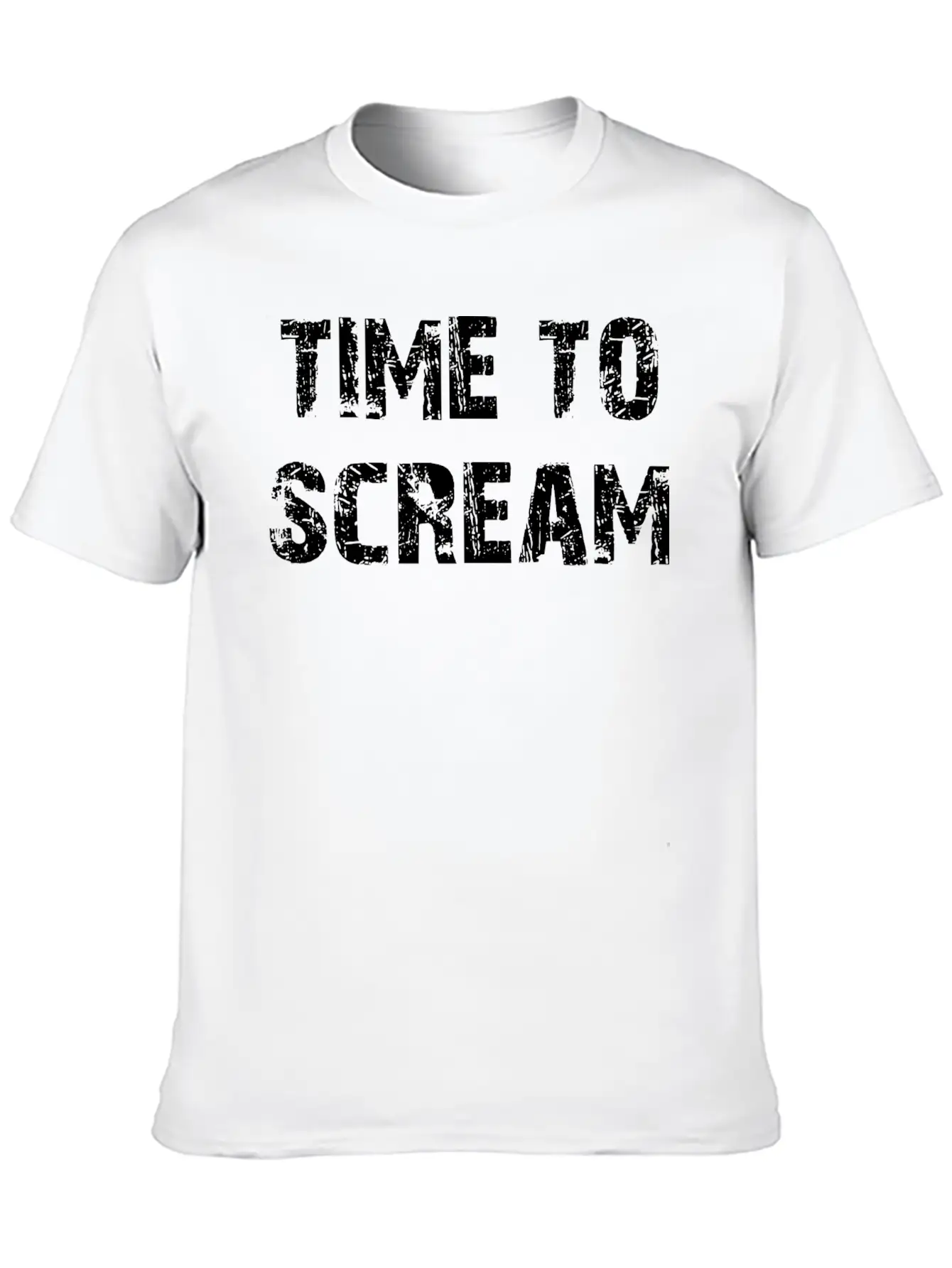 Time To Scream Comfortable Minimalist Graphic Tee – Summer Style Essential