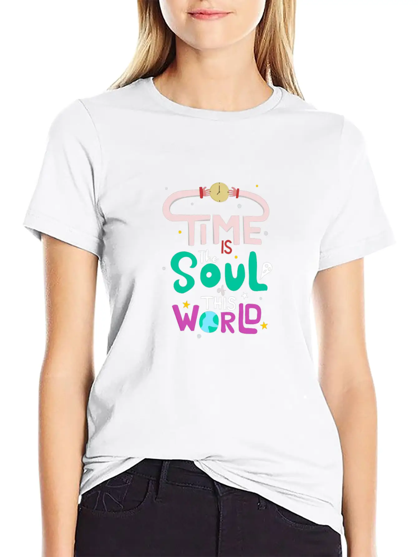 Time Unisex Short Sleeve Soft Cotton T-Shirt – Casual Everyday Wear