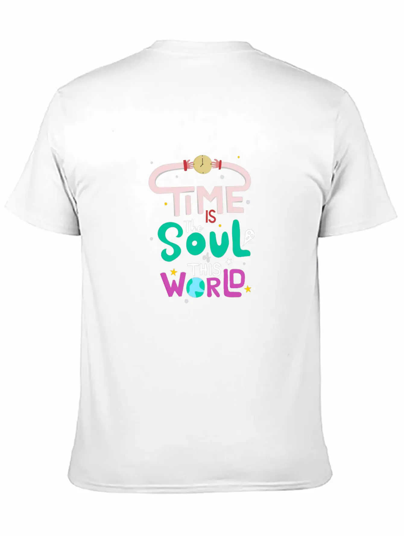 Time Unisex Short Sleeve Soft Cotton T-Shirt – Casual Everyday Wear