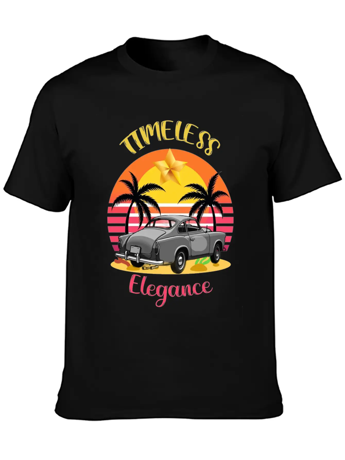 Timeless Elegance Basic Graphic T-Shirt – Daily Comfort In Soft Cotton
