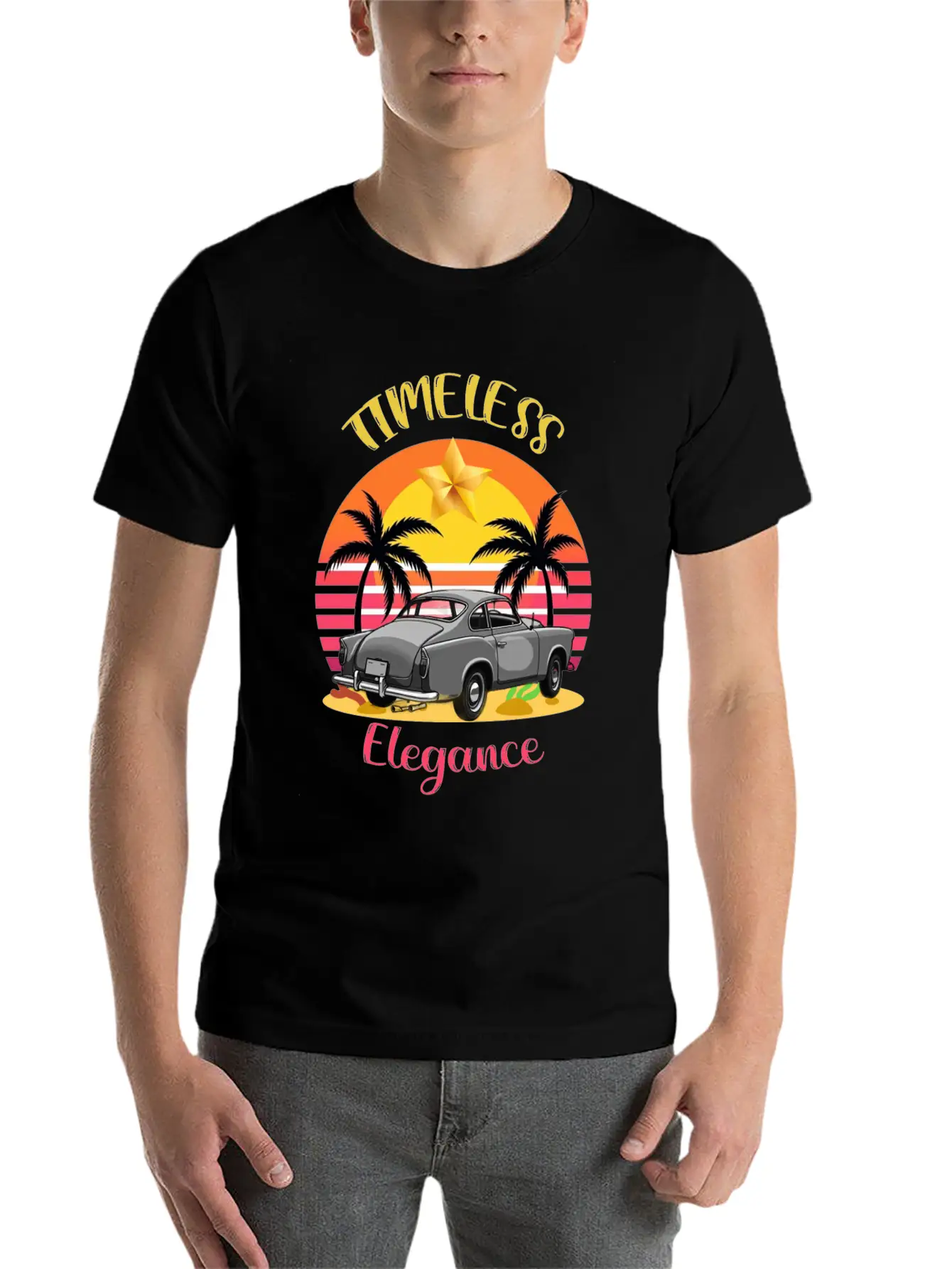 Timeless Elegance Basic Graphic T-Shirt – Daily Comfort In Soft Cotton
