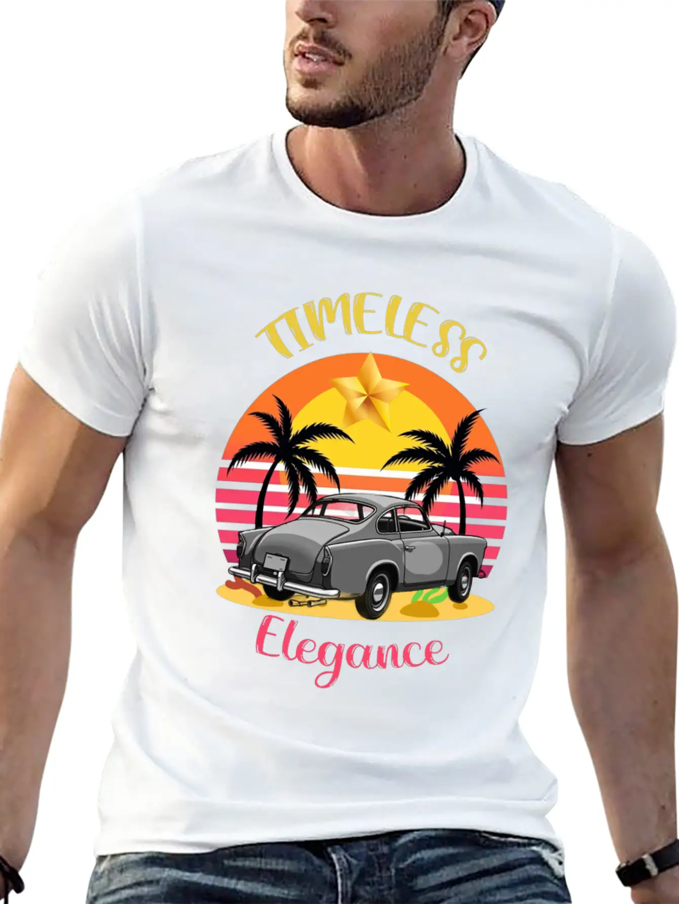 Timeless Elegance Basic Graphic T-Shirt – Daily Comfort In Soft Cotton