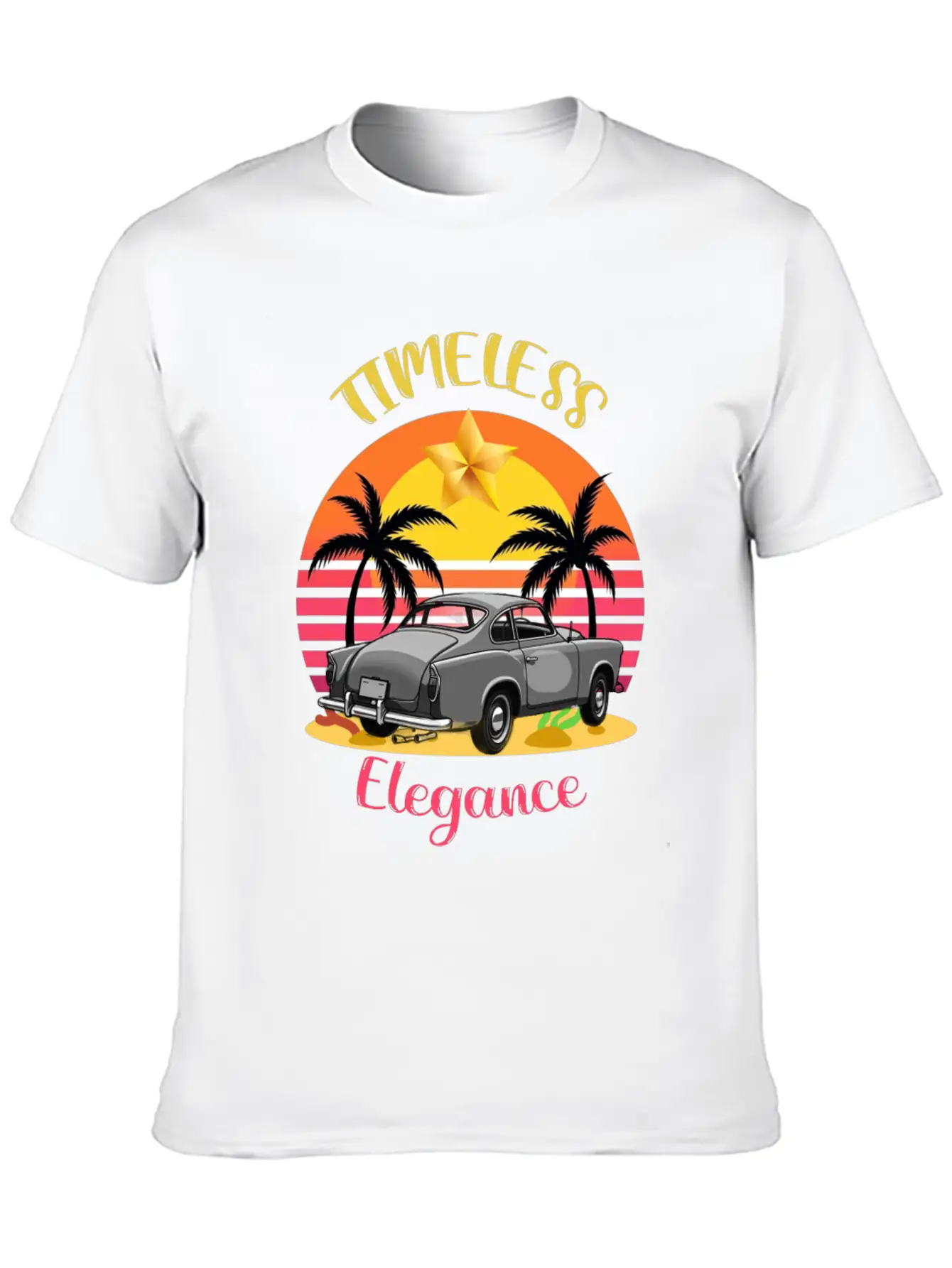 Timeless Elegance Basic Graphic T-Shirt – Daily Comfort In Soft Cotton