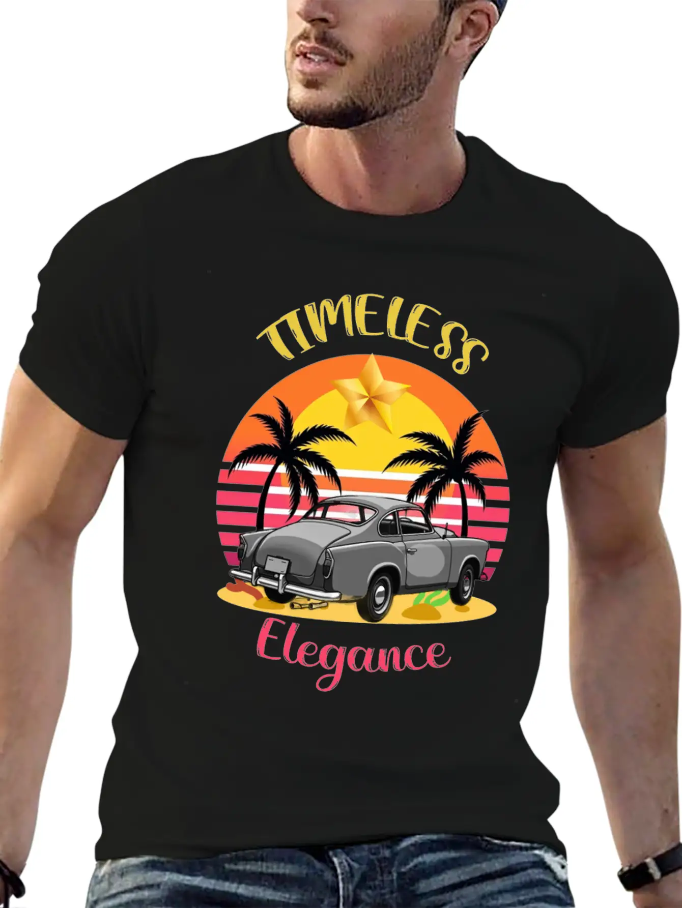 Timeless Elegance Basic Graphic T-Shirt – Daily Comfort In Soft Cotton