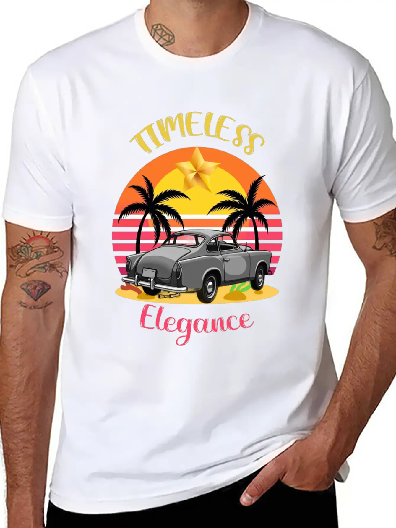 Timeless Elegance Basic Graphic T-Shirt – Daily Comfort In Soft Cotton
