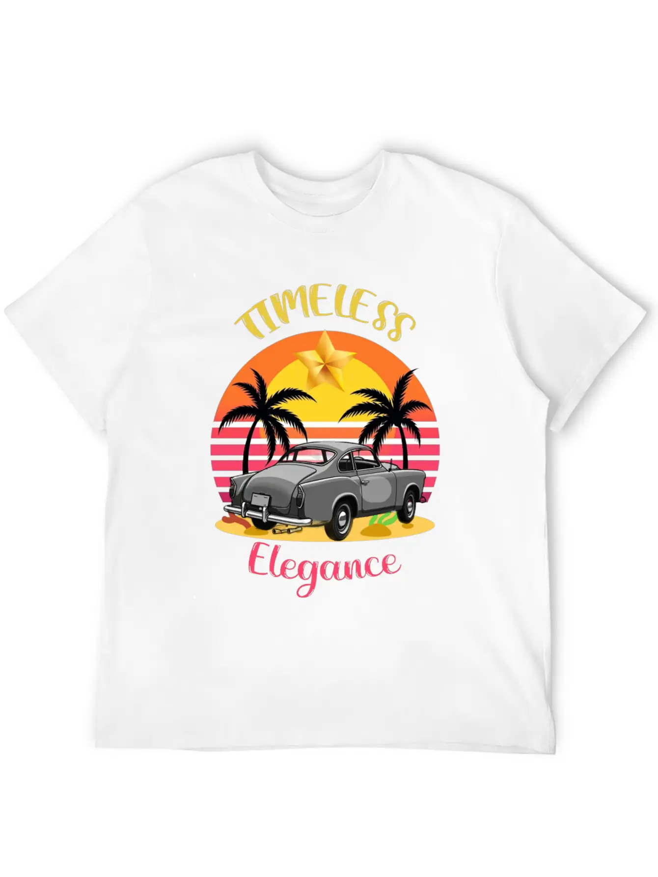 Timeless Elegance Basic Graphic T-Shirt – Daily Comfort In Soft Cotton