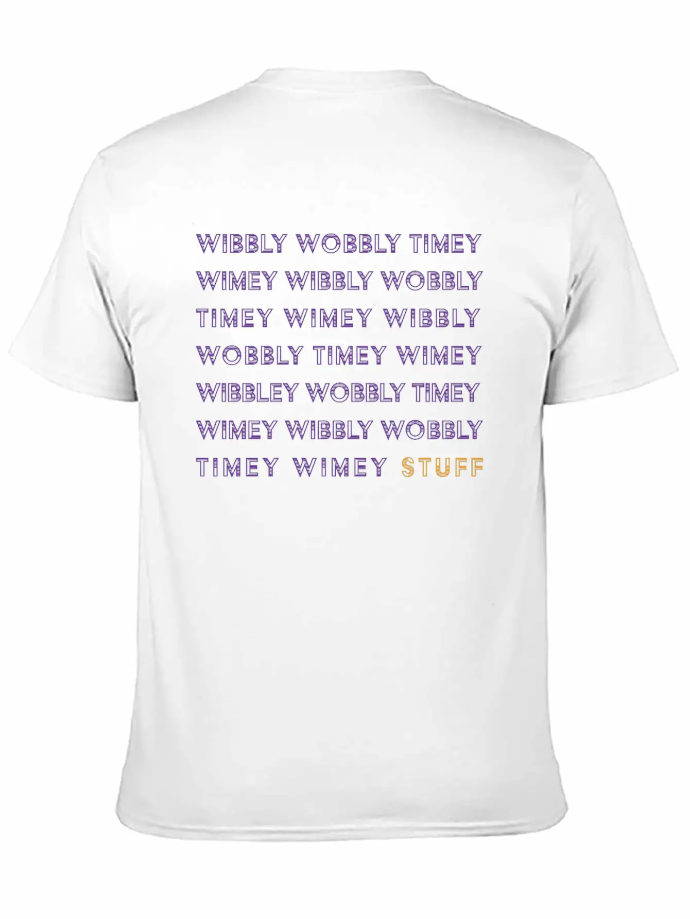 Timey Wimey Unisex Short Sleeve Soft Cotton T-Shirt – Casual Everyday Wear