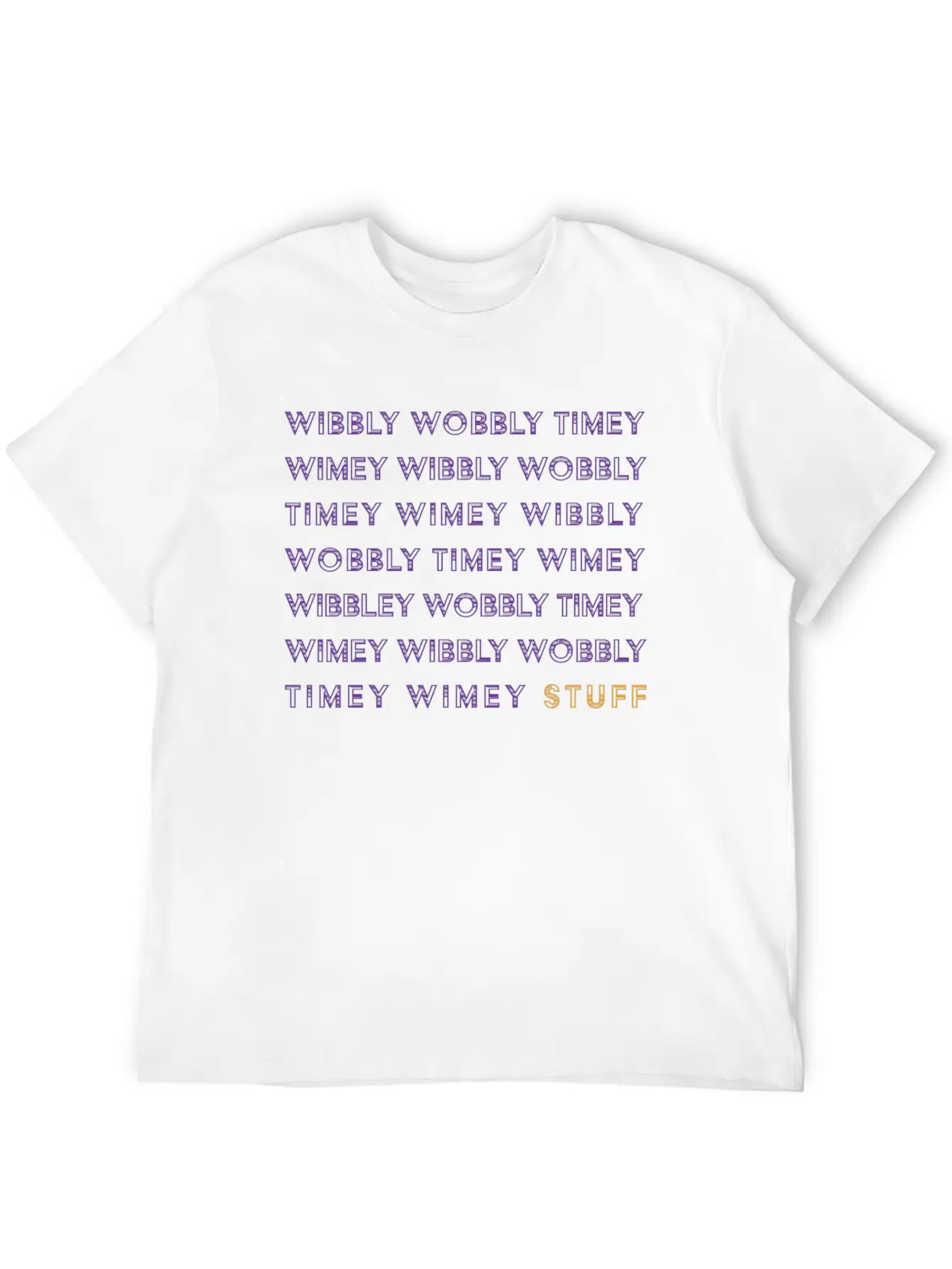 Timey Wimey Unisex Short Sleeve Soft Cotton T-Shirt – Casual Everyday Wear