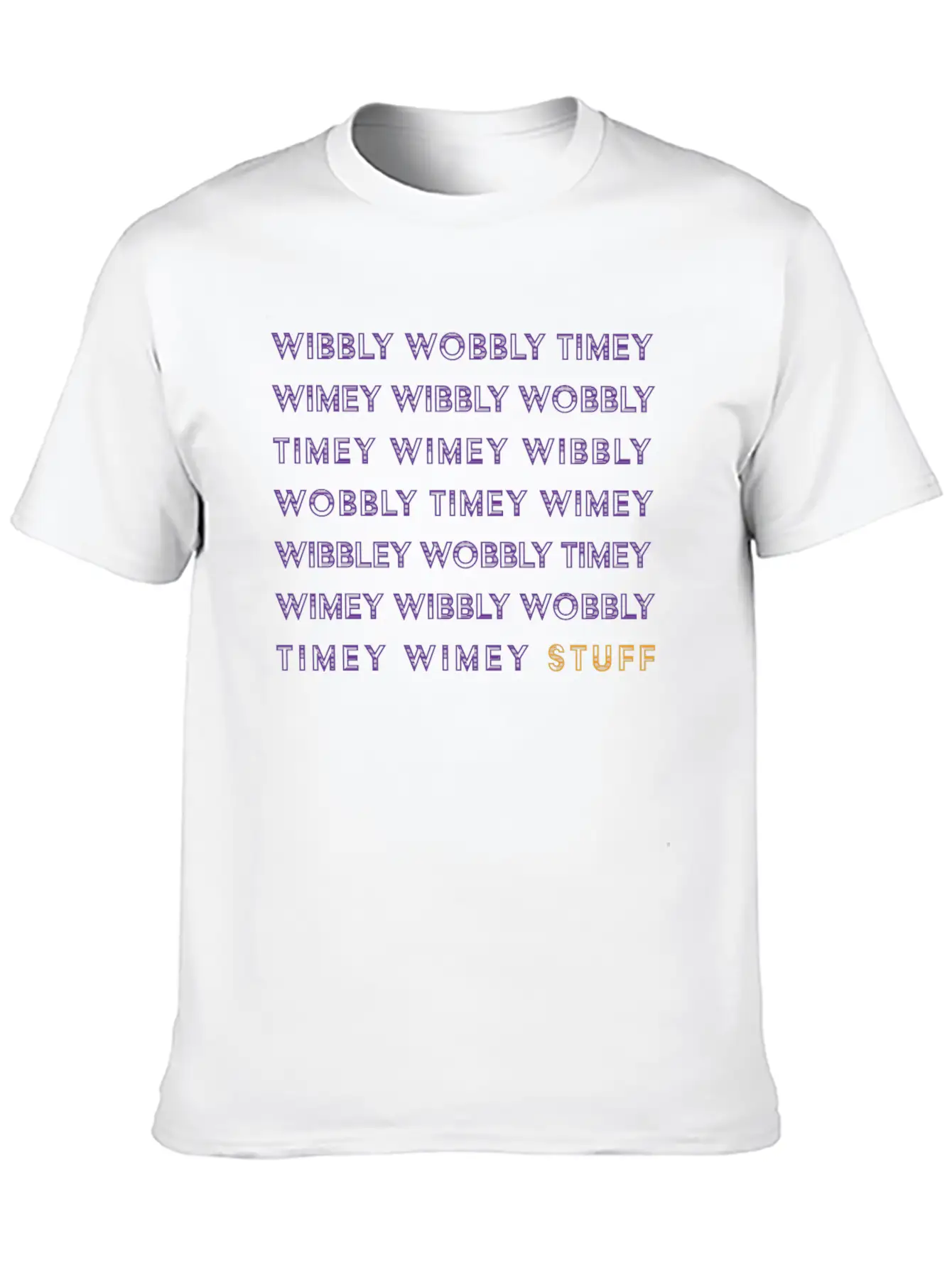 Timey Wimey Unisex Short Sleeve Soft Cotton T-Shirt – Casual Everyday Wear