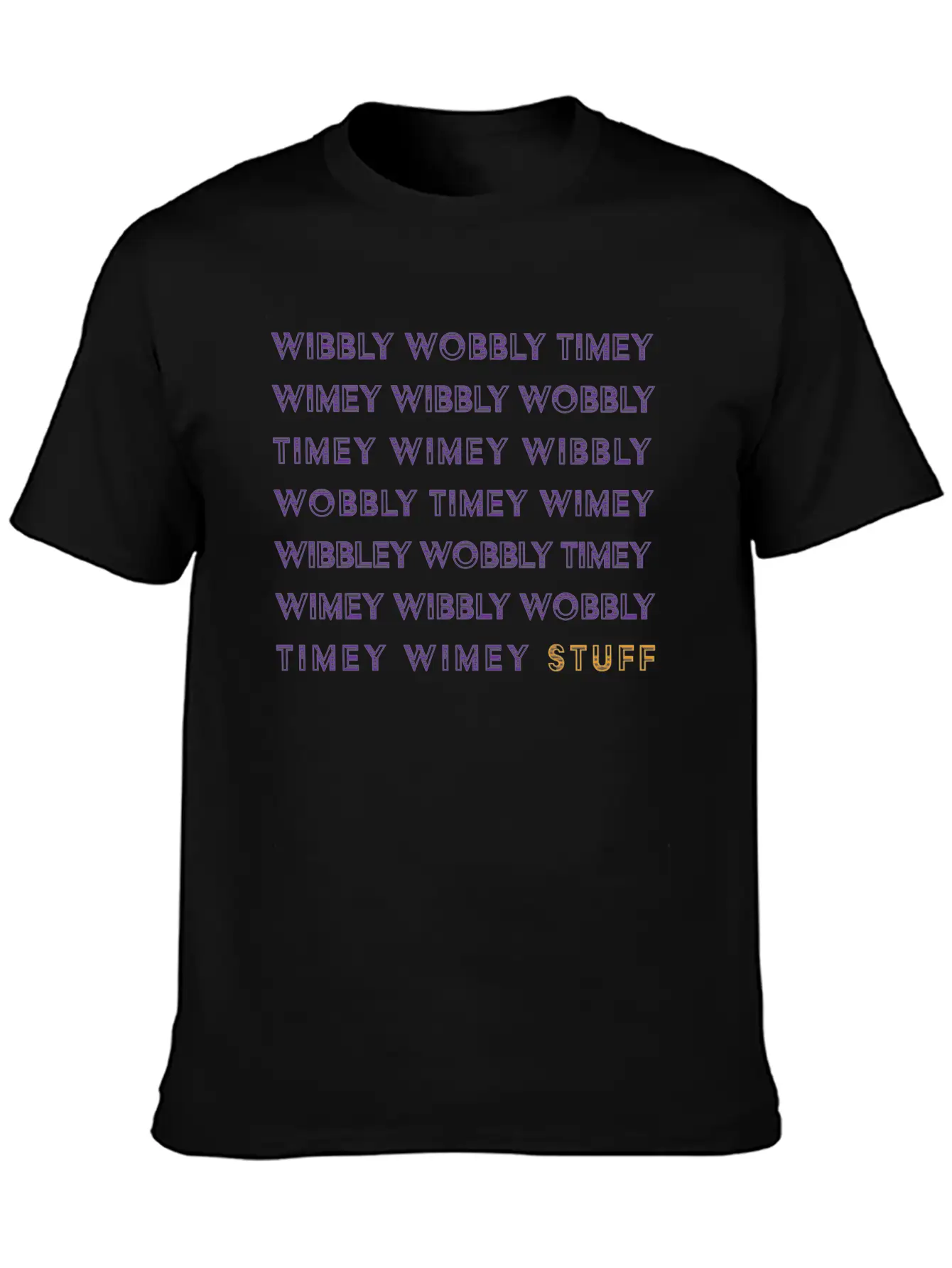Timey Wimey Unisex Short Sleeve Soft Cotton T-Shirt – Casual Everyday Wear