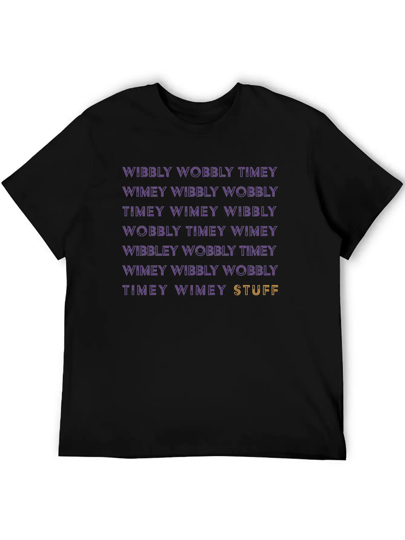 Timey Wimey Unisex Short Sleeve Soft Cotton T-Shirt – Casual Everyday Wear