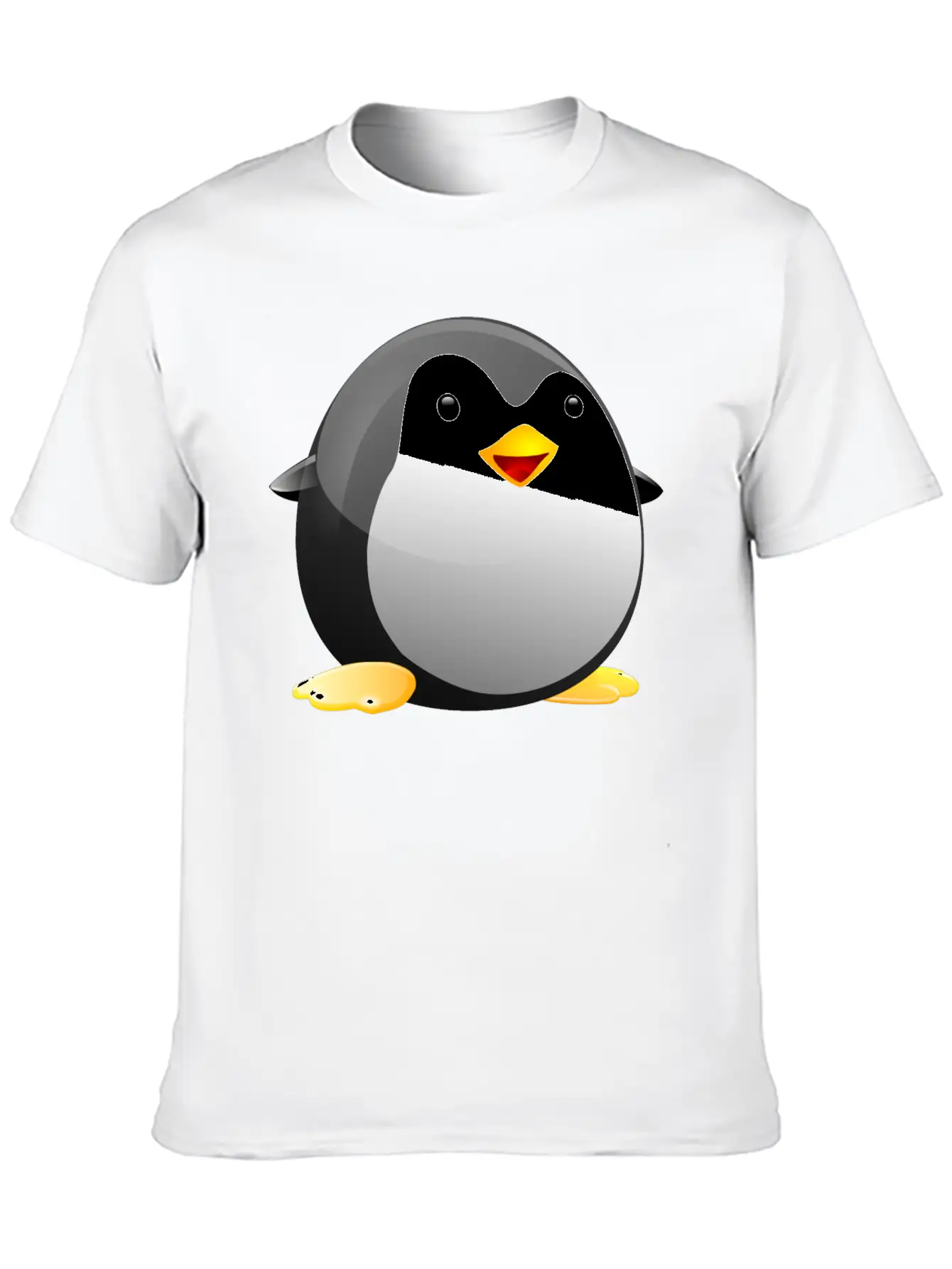 Tiny Tux Comfortable Minimalist Graphic Tee – Summer Style Essential