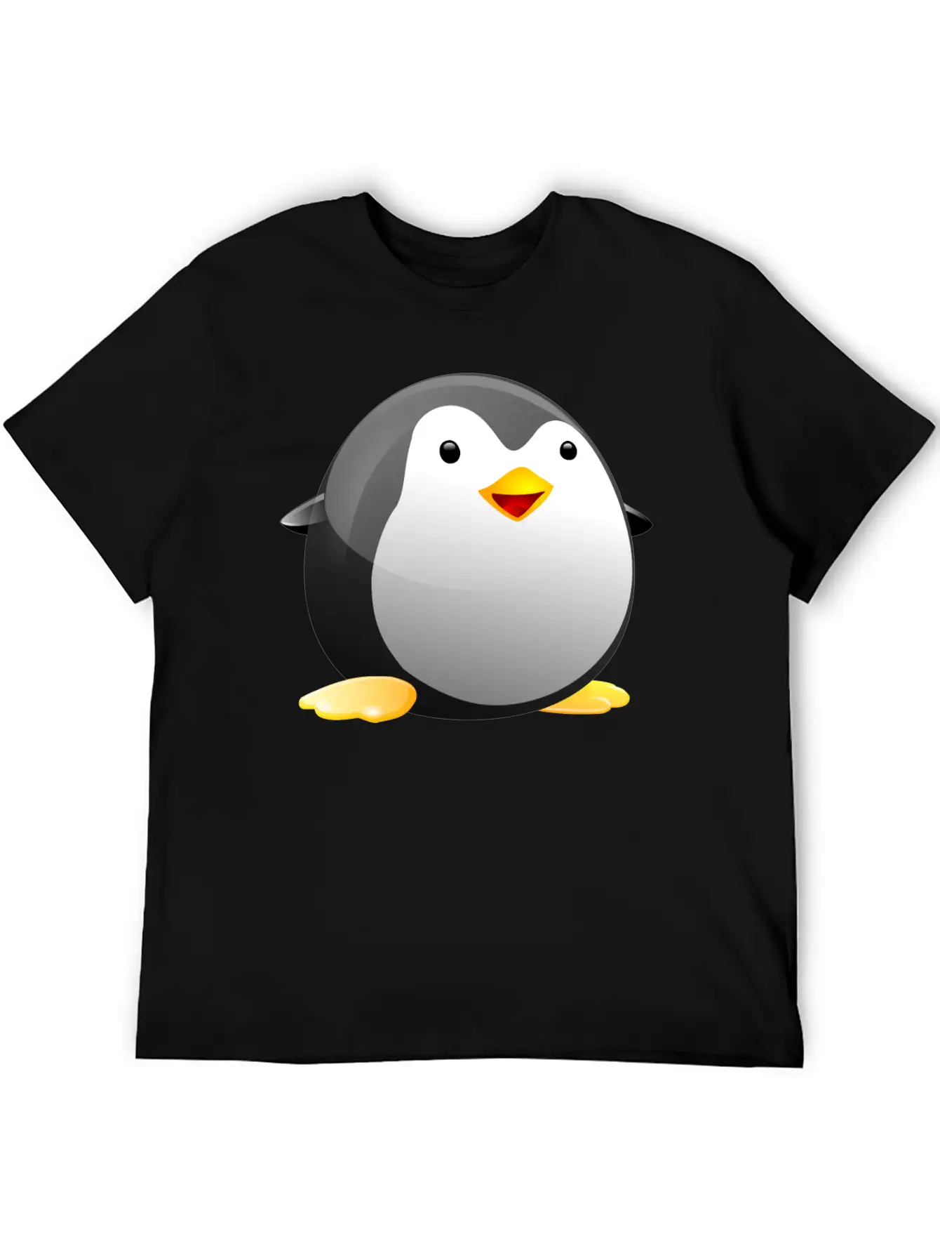Tiny Tux Comfortable Minimalist Graphic Tee – Summer Style Essential