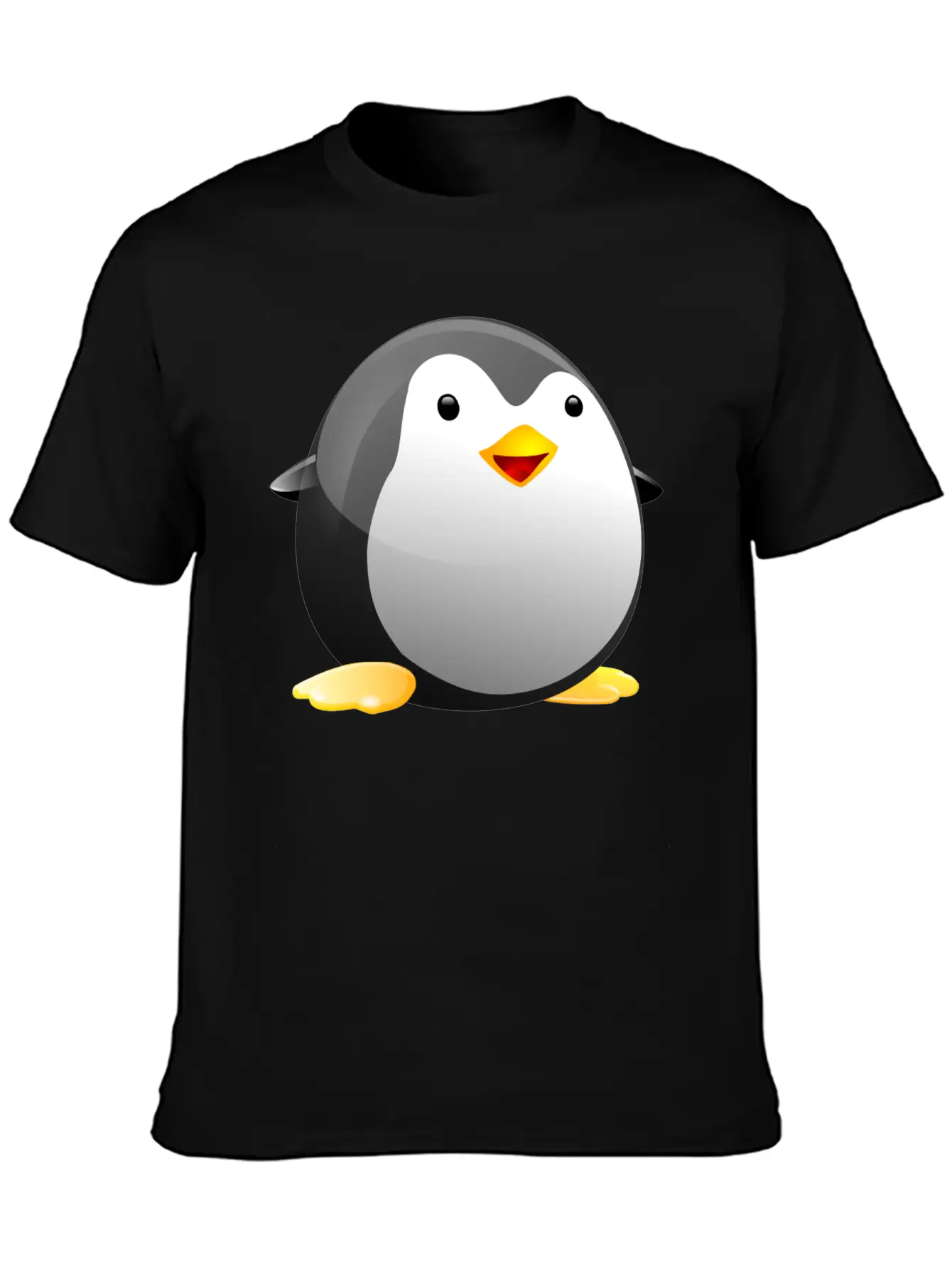 Tiny Tux Comfortable Minimalist Graphic Tee – Summer Style Essential
