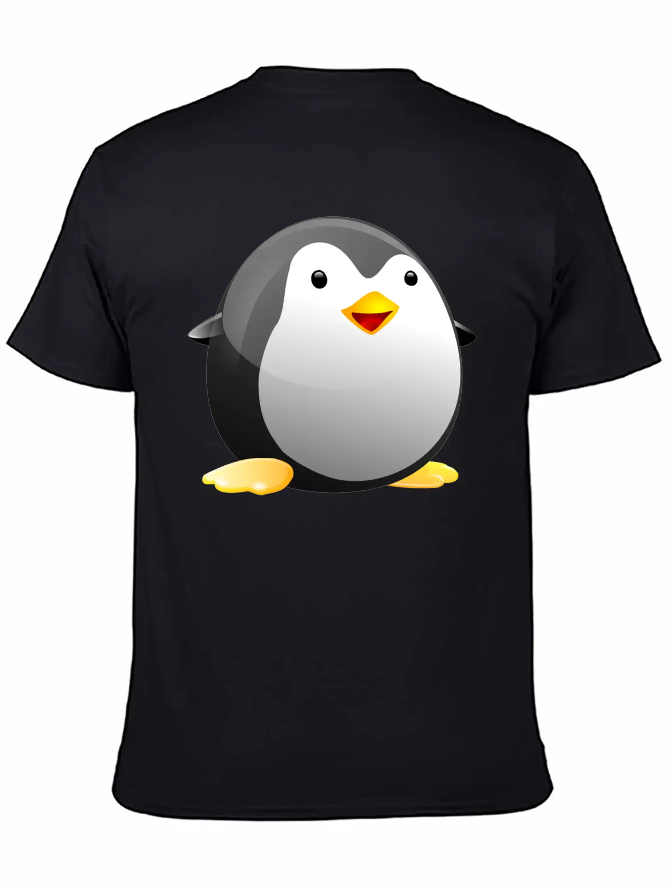 Tiny Tux Comfortable Minimalist Graphic Tee – Summer Style Essential