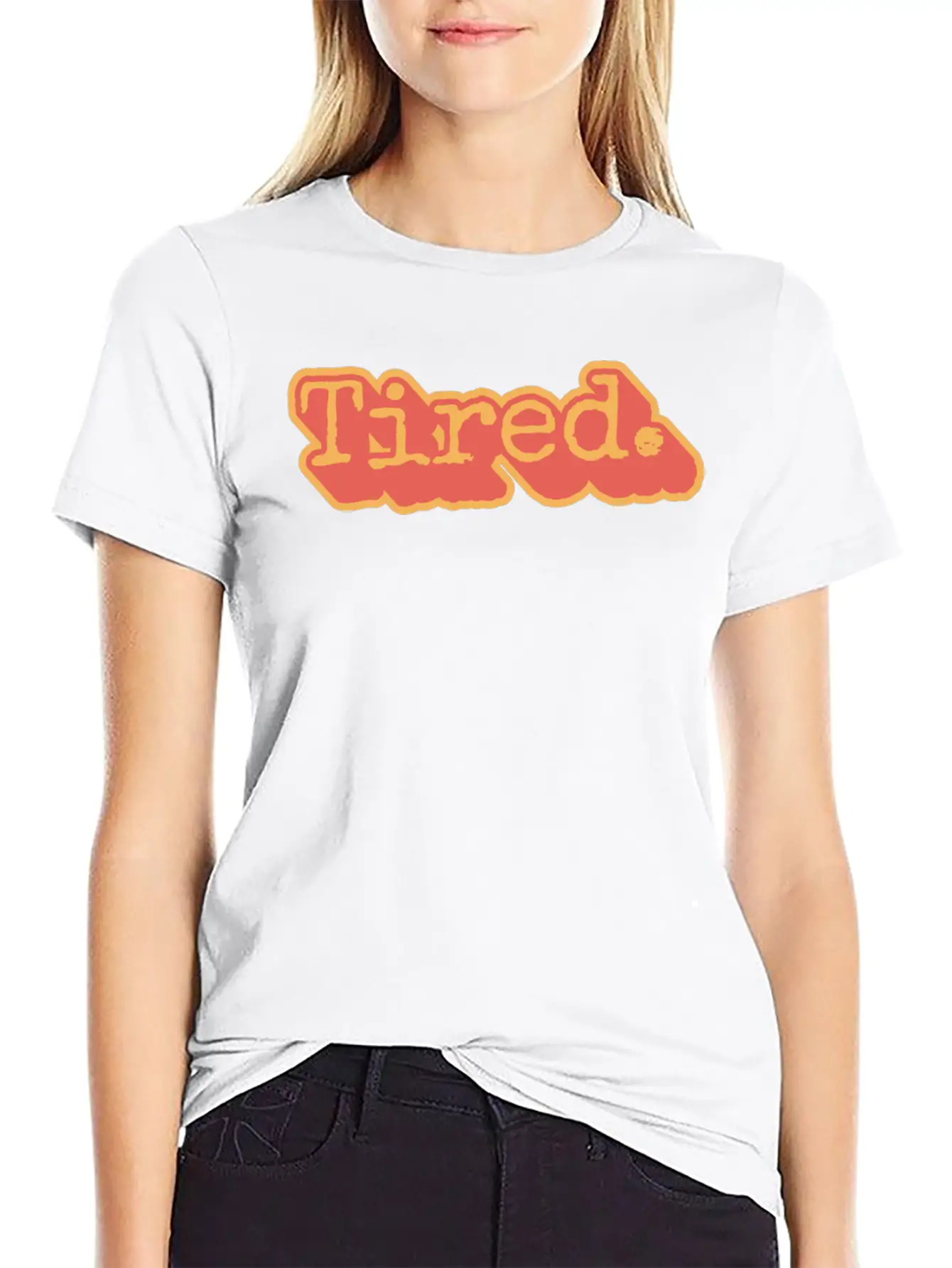 Tired, But Still Here Comfortable Minimalist Graphic Tee – Summer Style Essential
