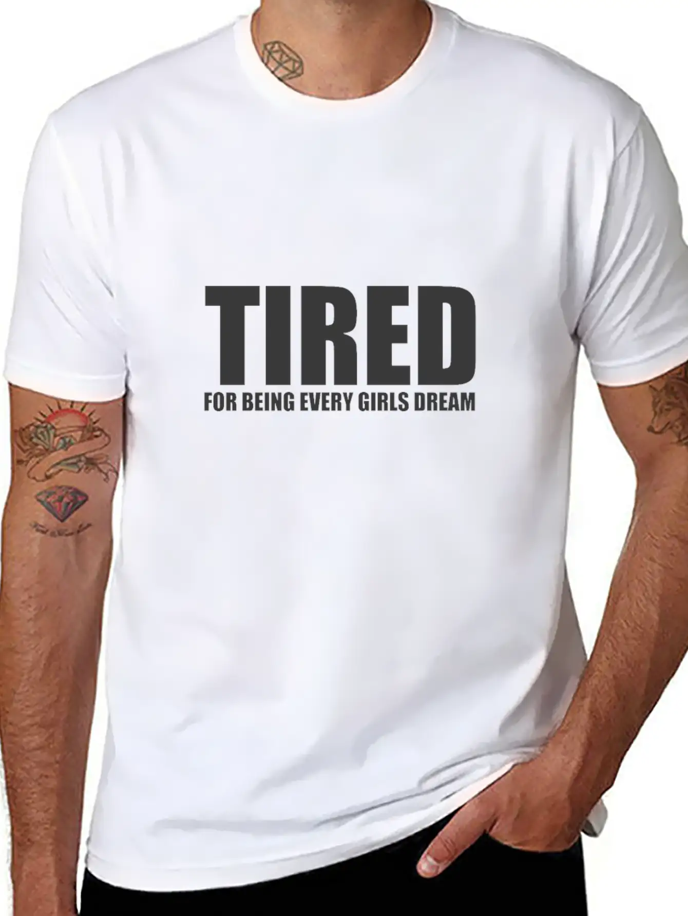 Tired Essential Unisex Summer Tee – Soft Cotton Casual Fit