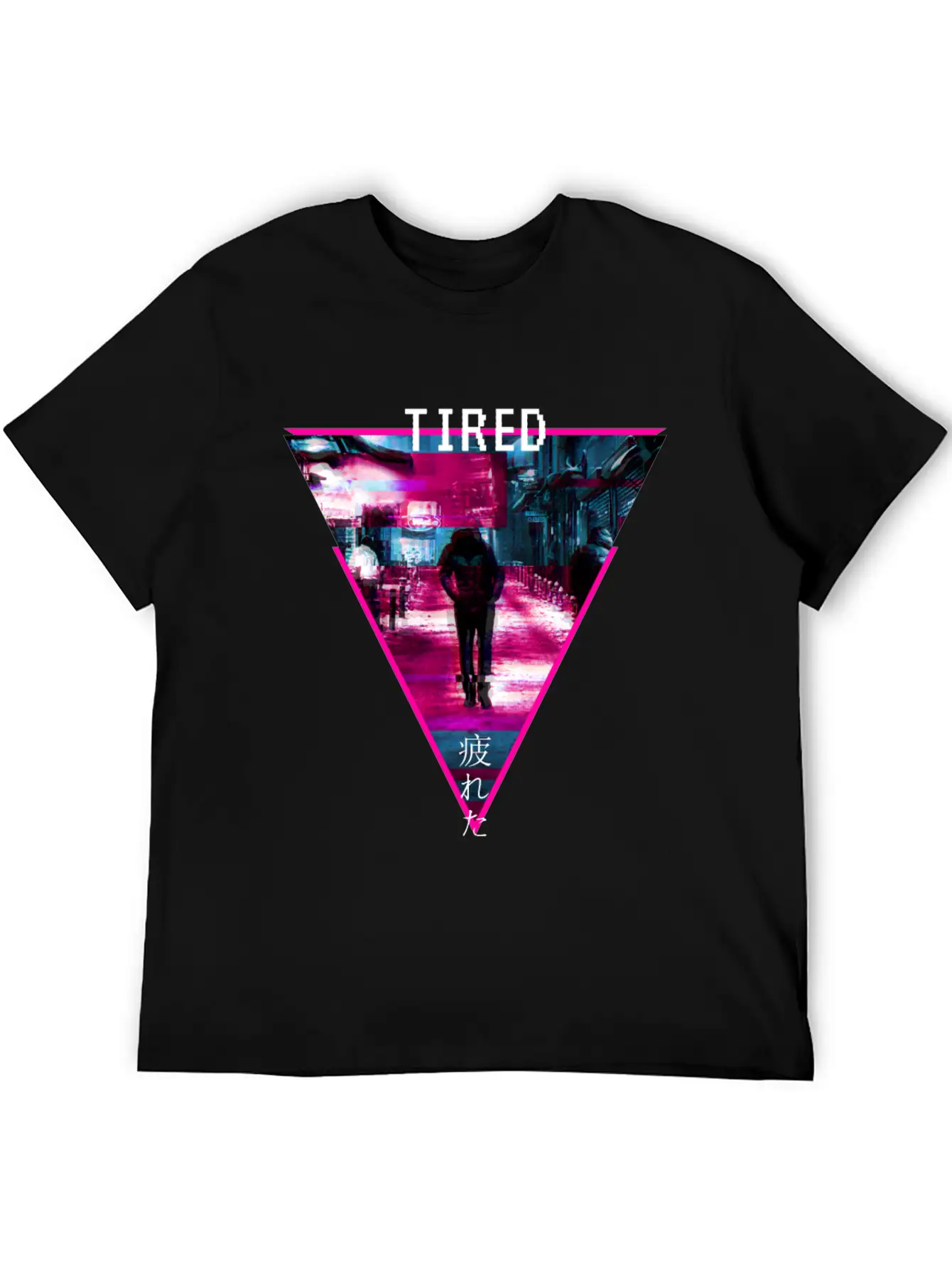 Tired Glitchcore Weirdcore Aesthetic Hyperpop Gift Stylish Everyday T-Shirt – Unisex Basic Cotton Tee
