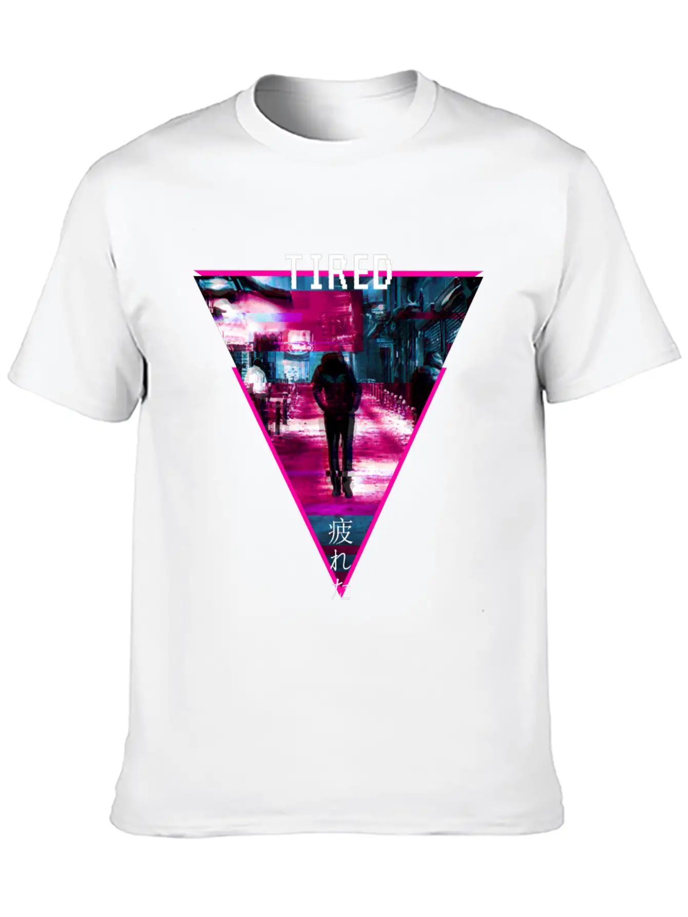 Tired Glitchcore Weirdcore Aesthetic Hyperpop Gift Stylish Everyday T-Shirt – Unisex Basic Cotton Tee