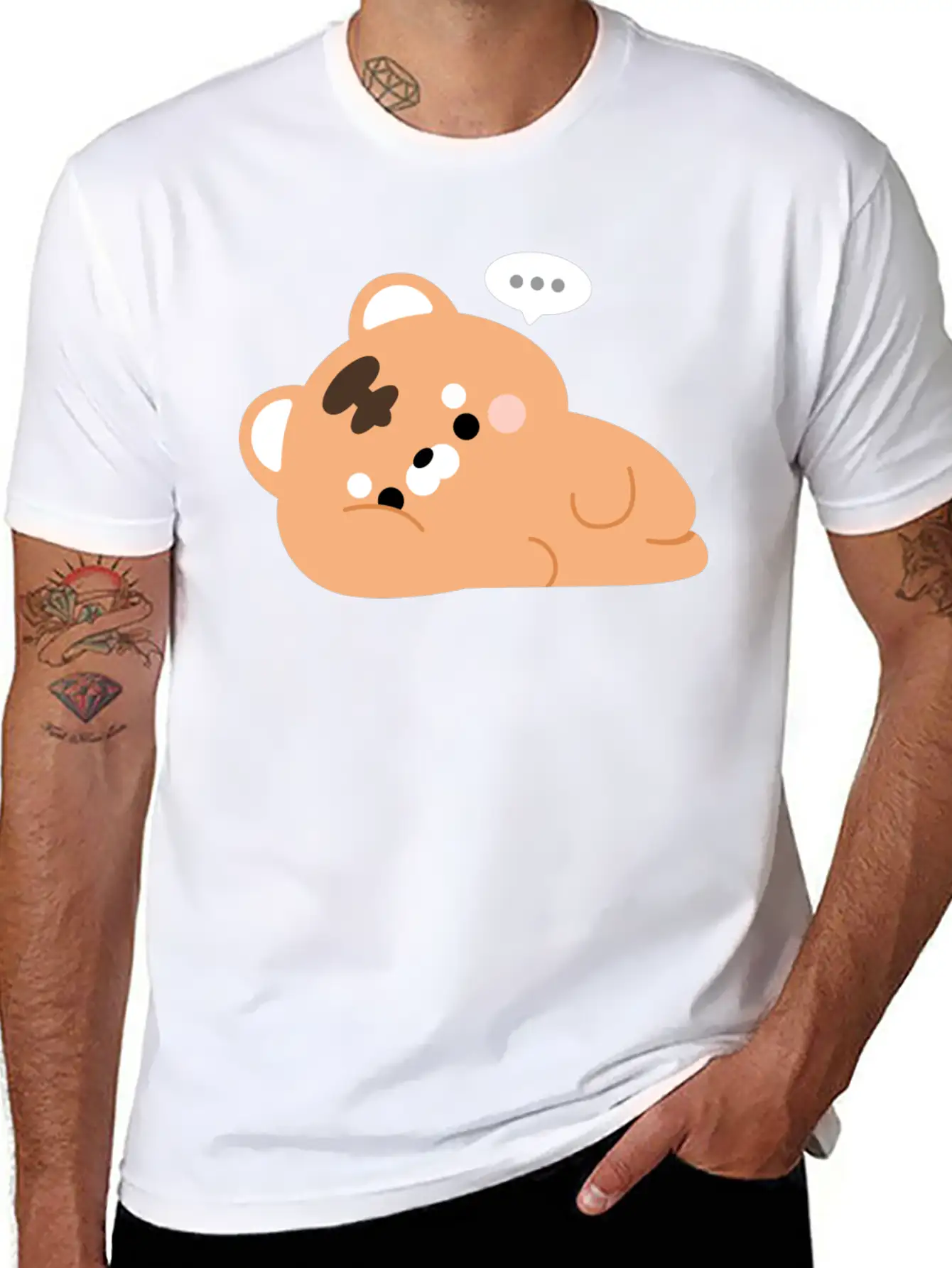 Tired Tiger Unisex Short Sleeve Soft Cotton T-Shirt – Casual Everyday Wear