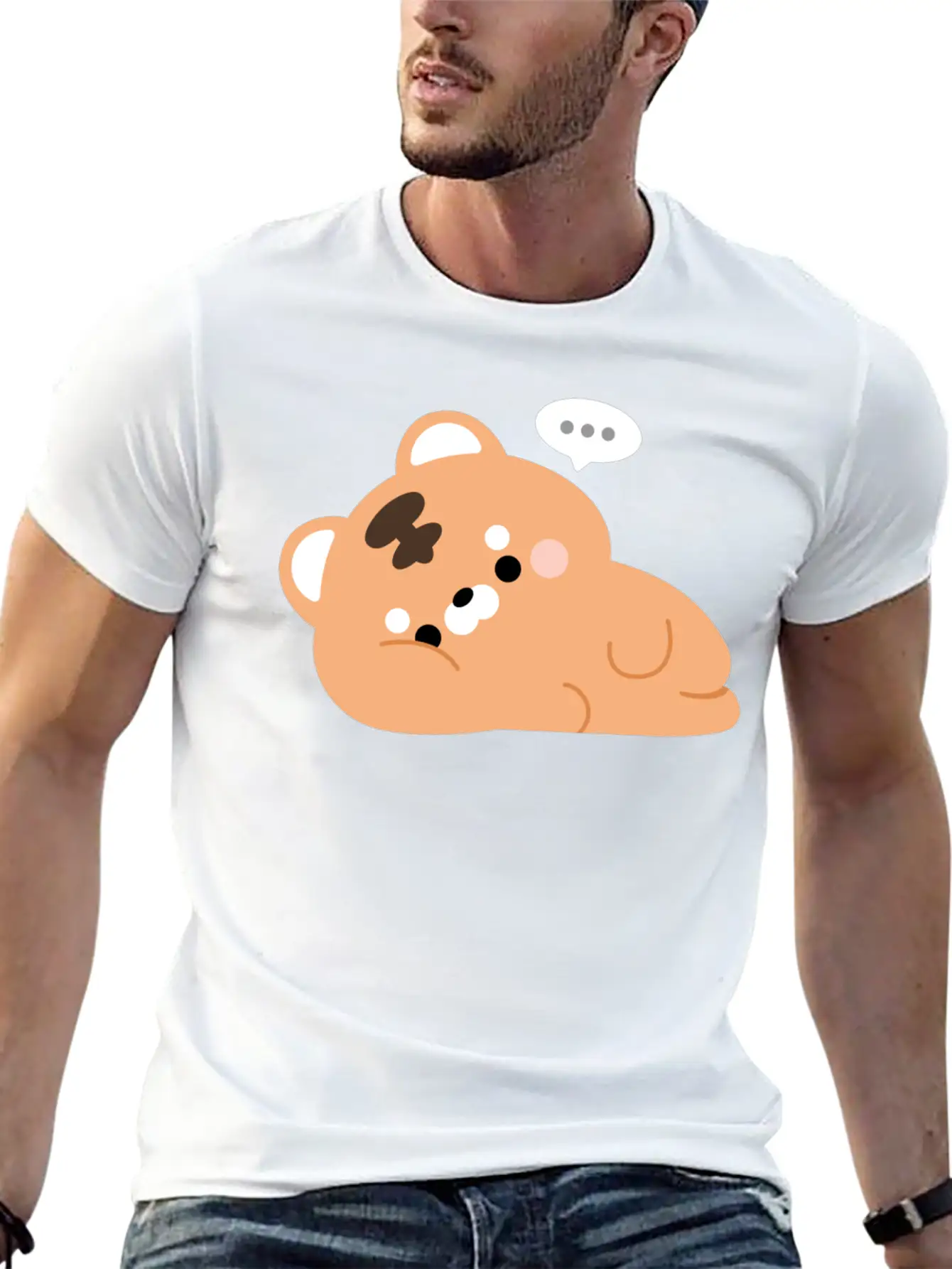 Tired Tiger Unisex Short Sleeve Soft Cotton T-Shirt – Casual Everyday Wear